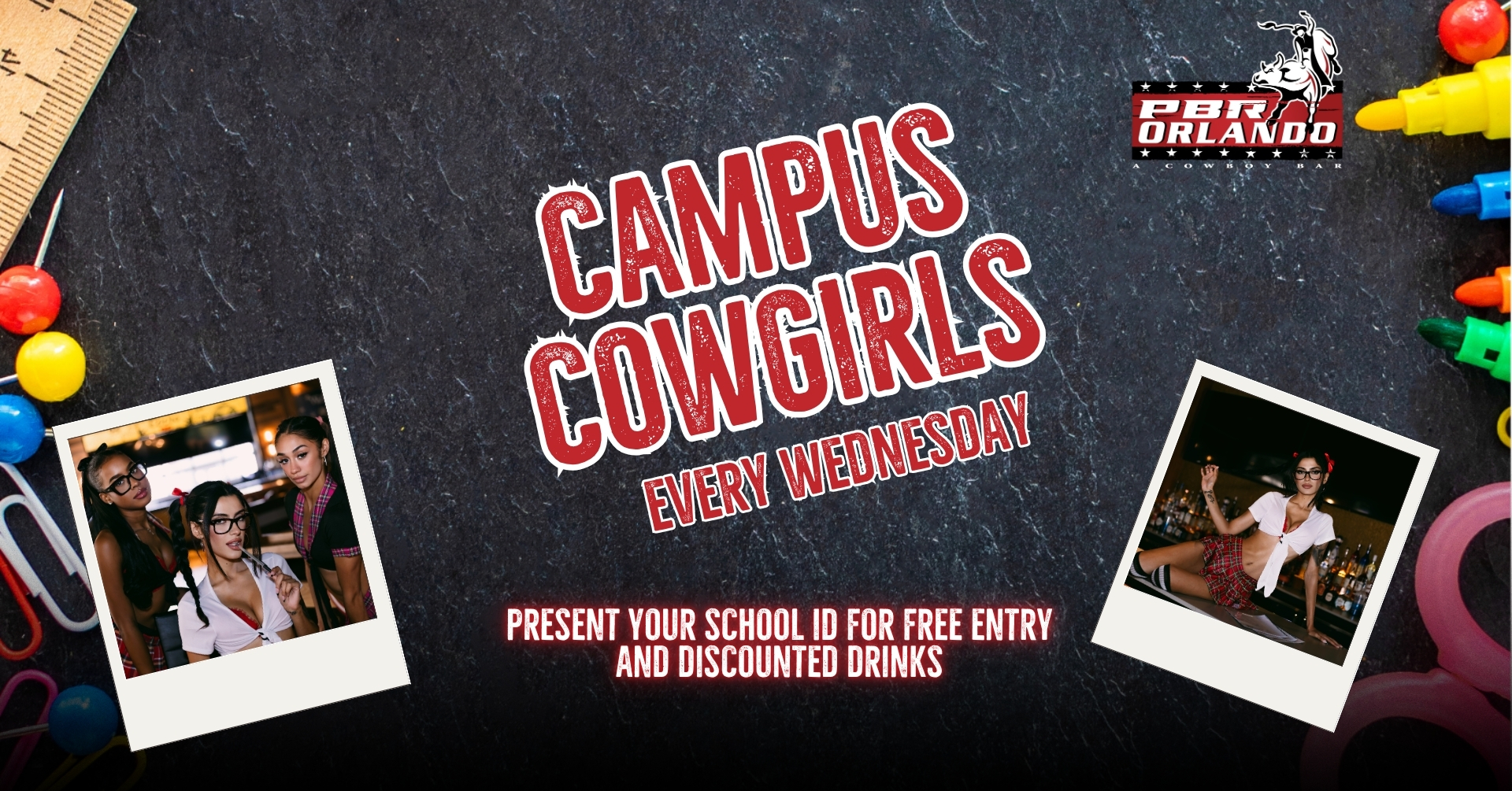 Every Wednesday: Present your student ID for Free Entry & Drink Discounts