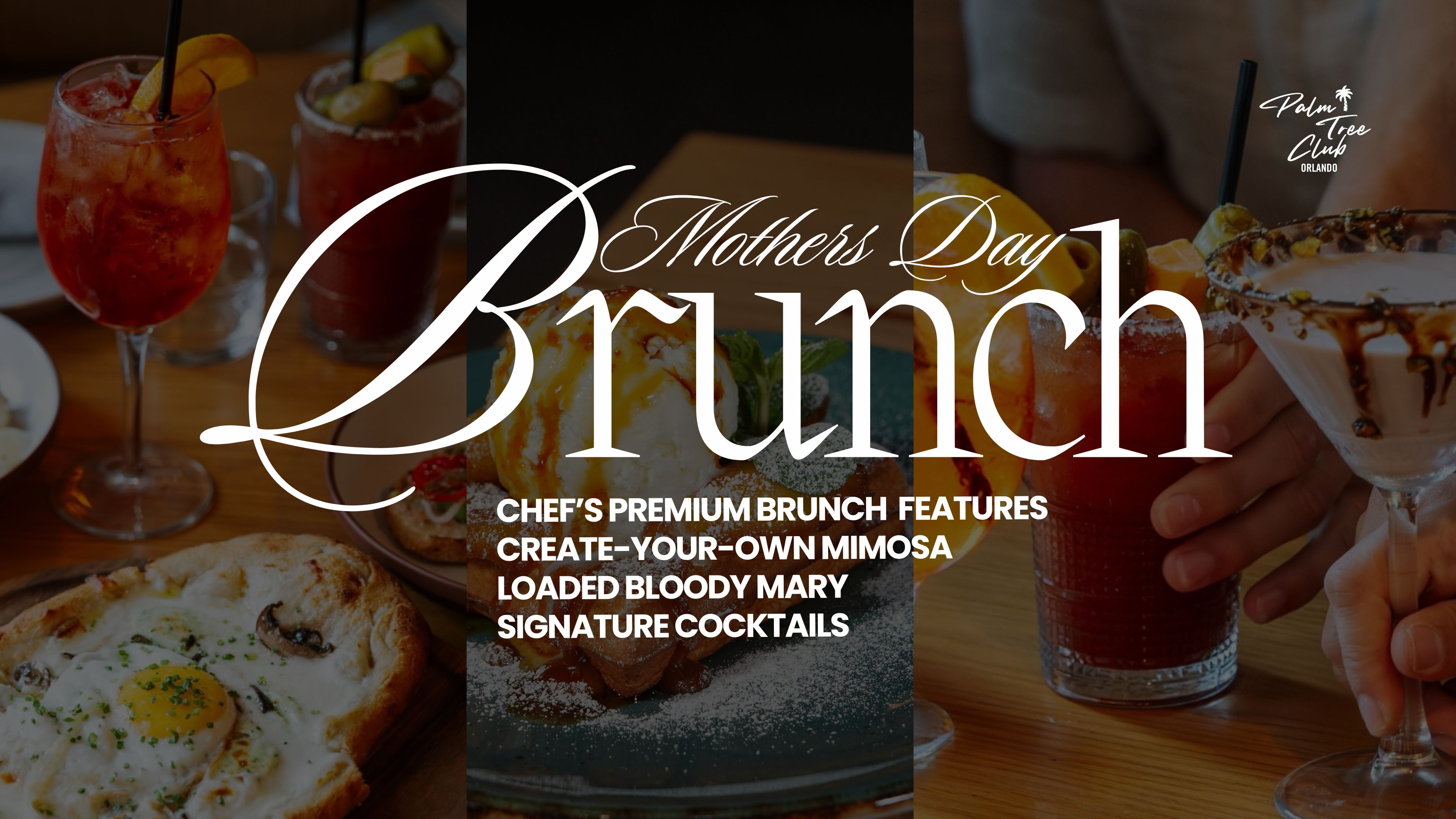 Celebrate Mother’s Day at Palm Tree Club Orlando with the best brunch in orlando, mimosas, champagne, and a warm, elevated dining experience. Reserve your table today.