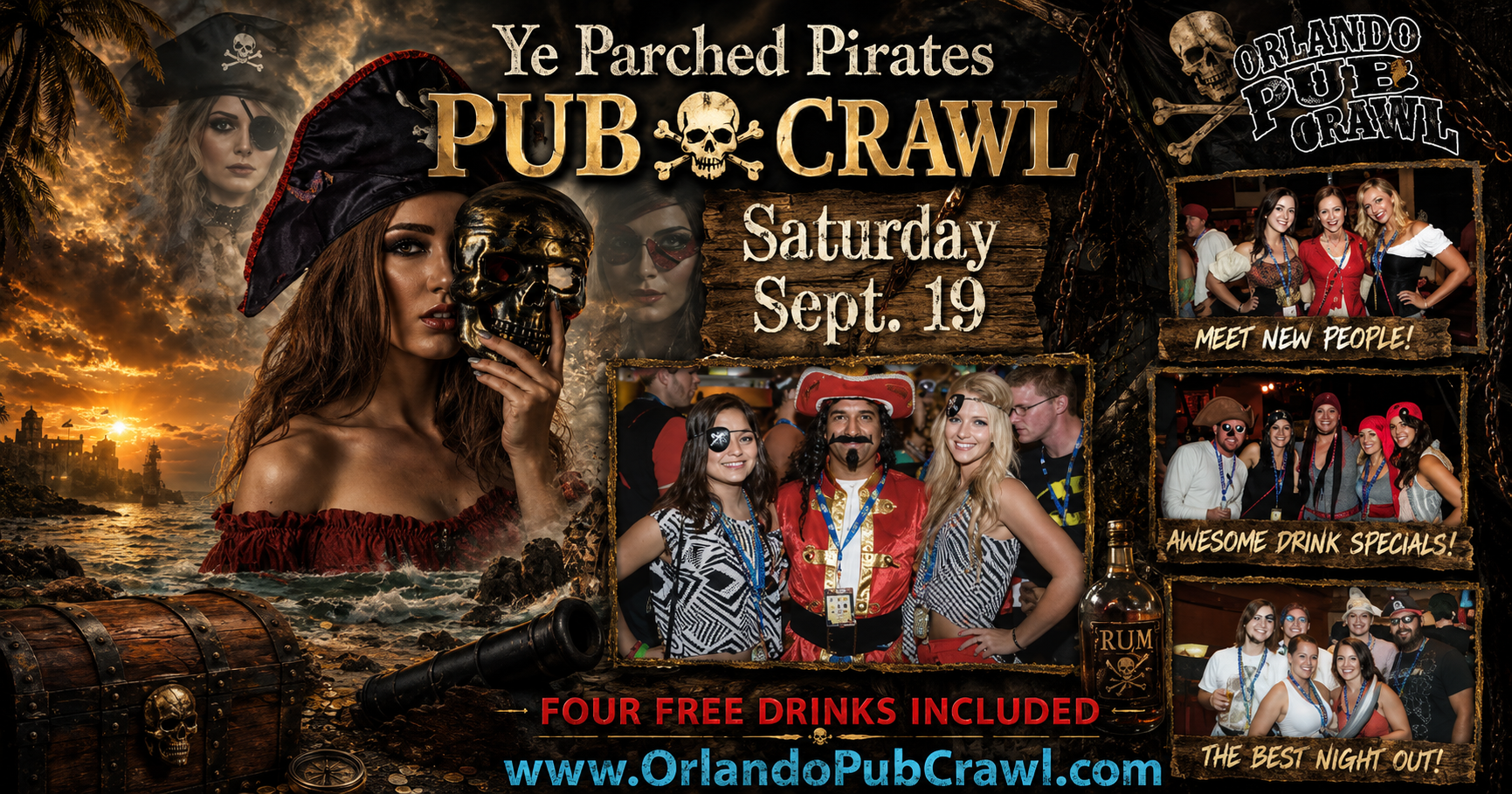 Ye Parched Pirates Pub Crawl Returns!