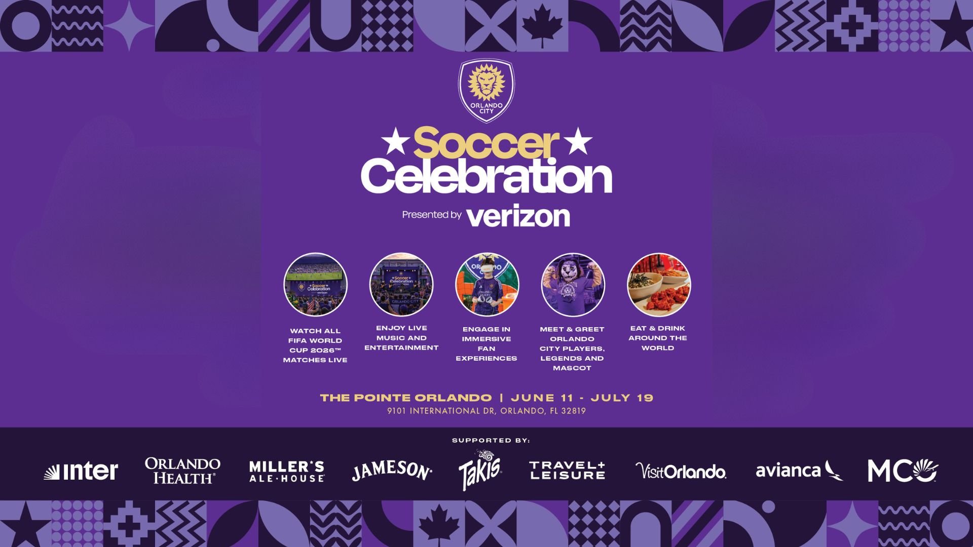 Watch the biggest soccer tournament live at Sports & Social Orlando. Massive screens, drink specials, packages, and fan activations all tournament long.