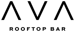 AVA Rooftop Bar stacked black text logo