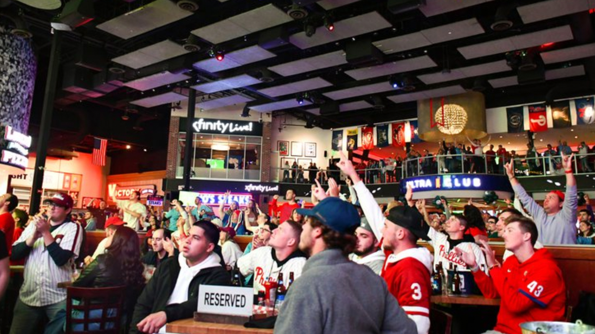 Fans watching Phillies