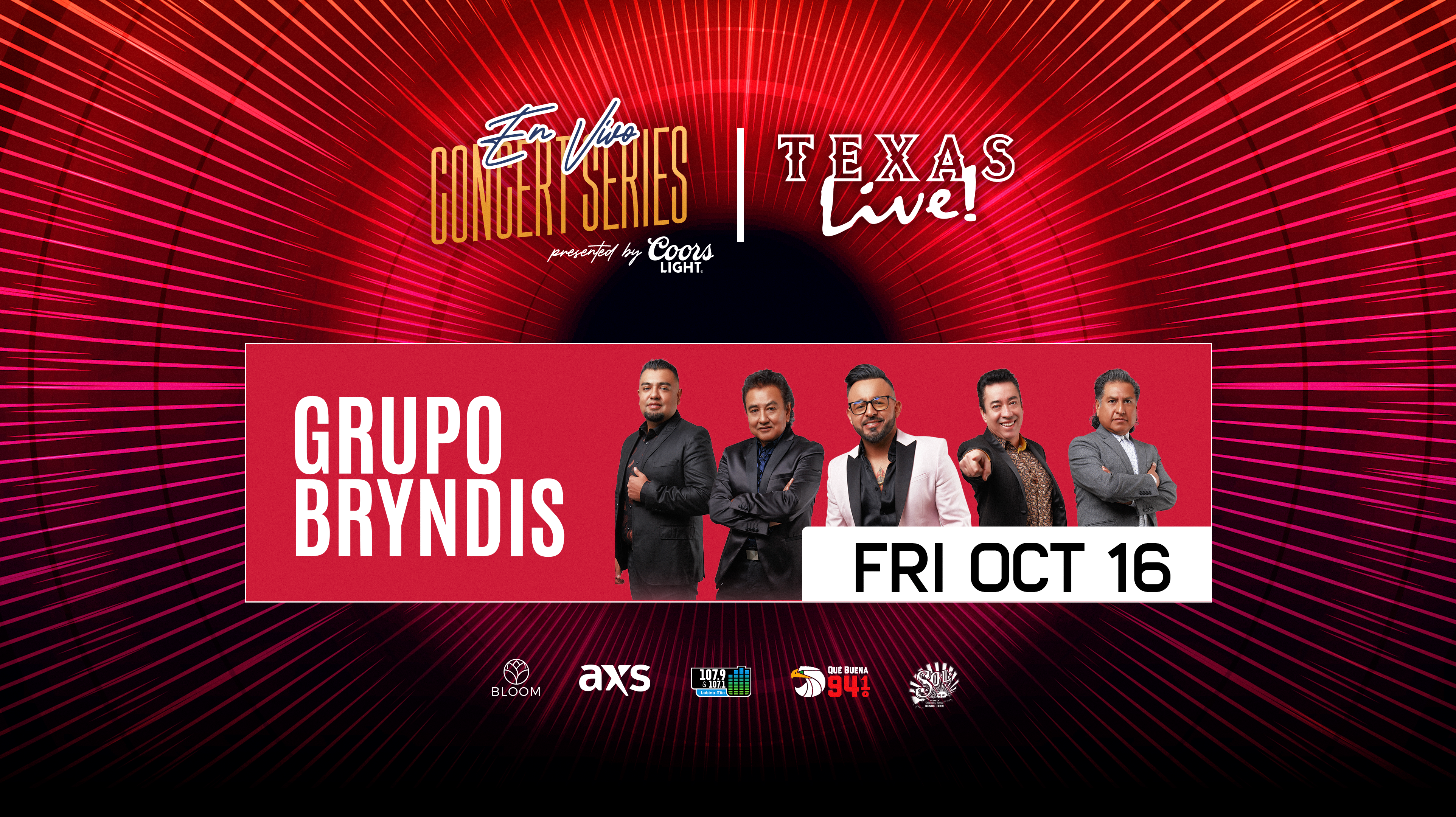 En Vivo Concert Series presented by Coors Light starting October 2 at Texas Live!