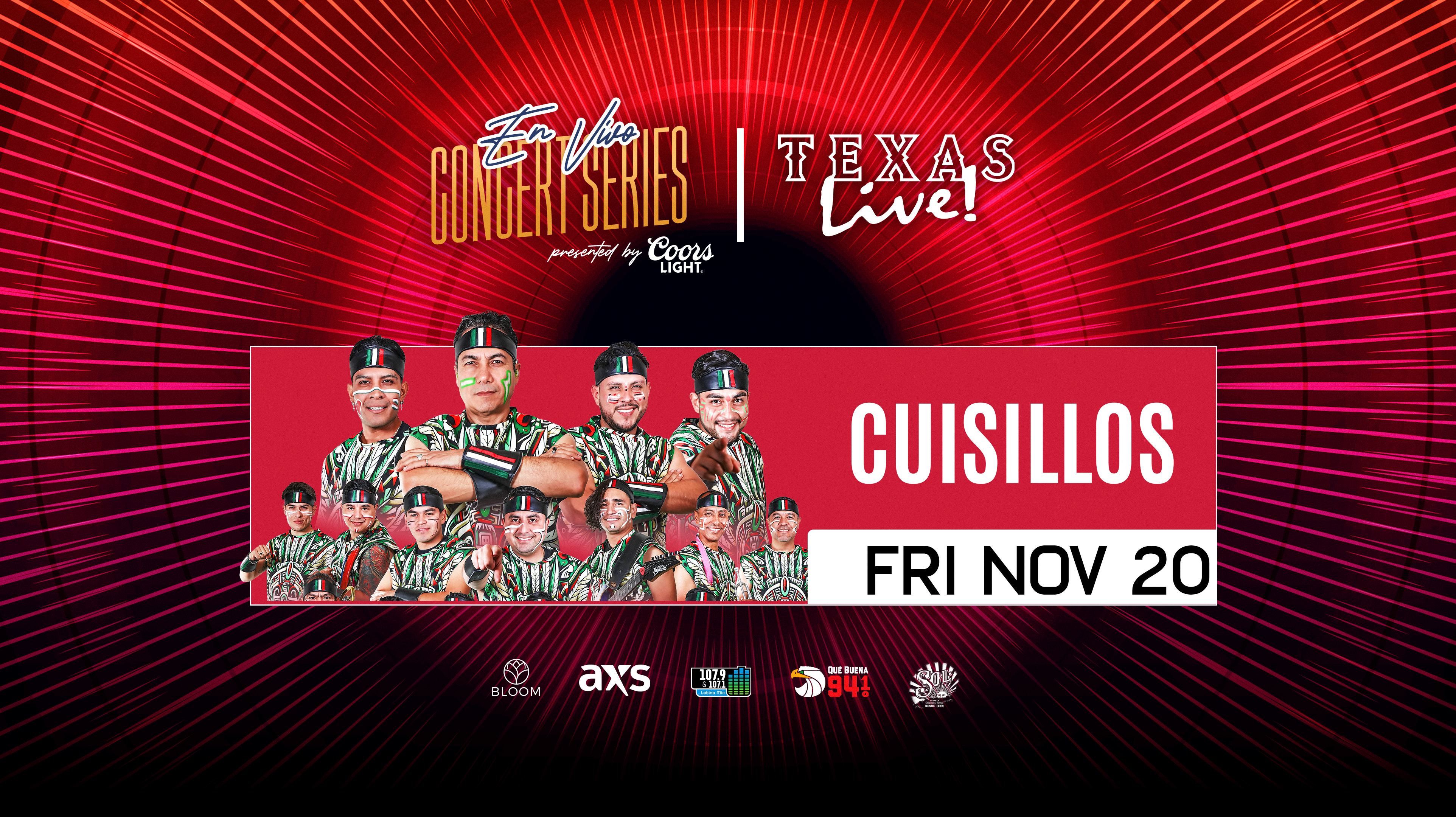 En Vivo Concert Series presented by Coors Light starting October 2 at Texas Live!