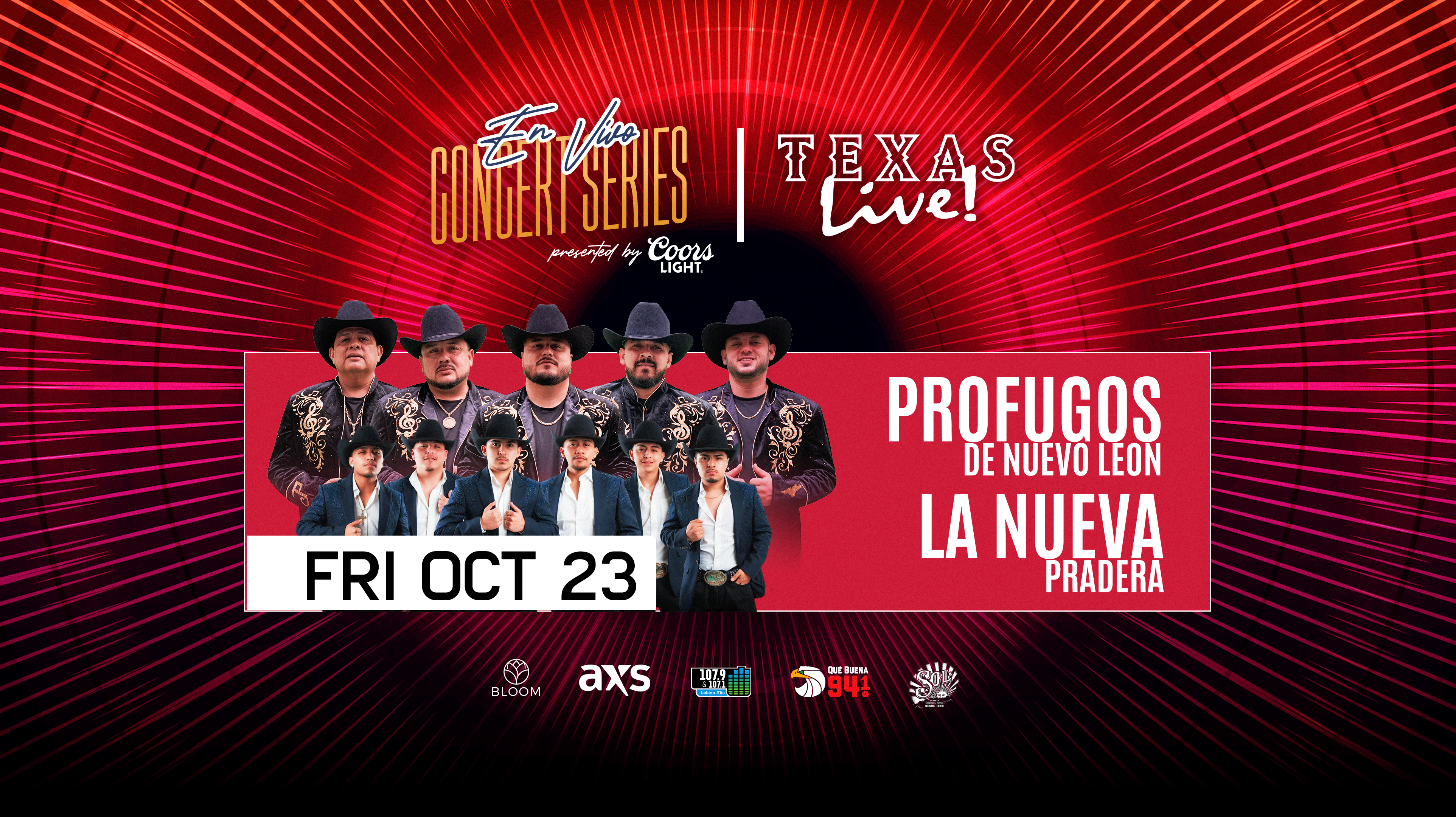 En Vivo Concert Series presented by Coors Light starting October 2 at Texas Live!