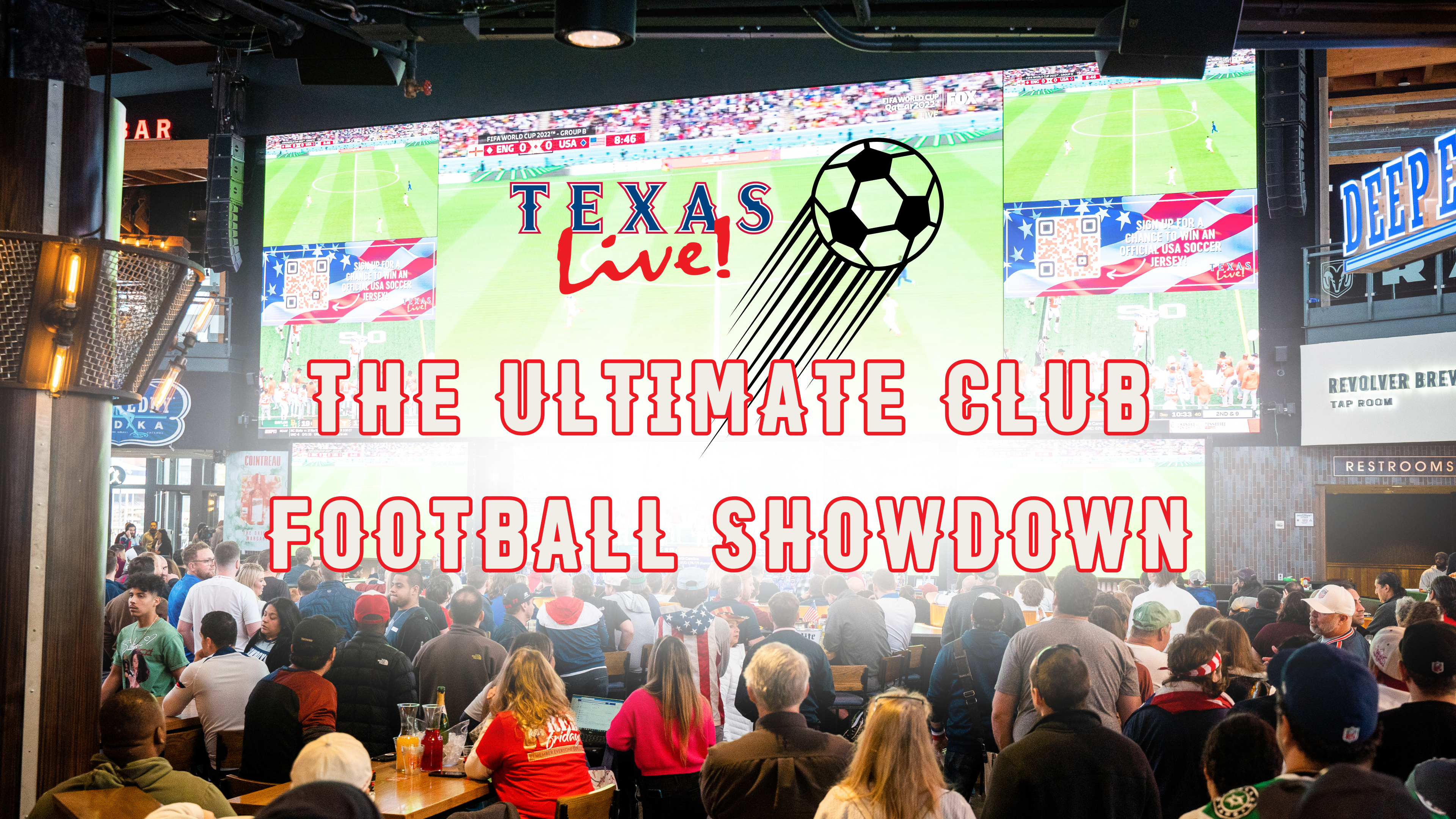 Experience the biggest match in European club soccer live at 11 AM at Texas Live!