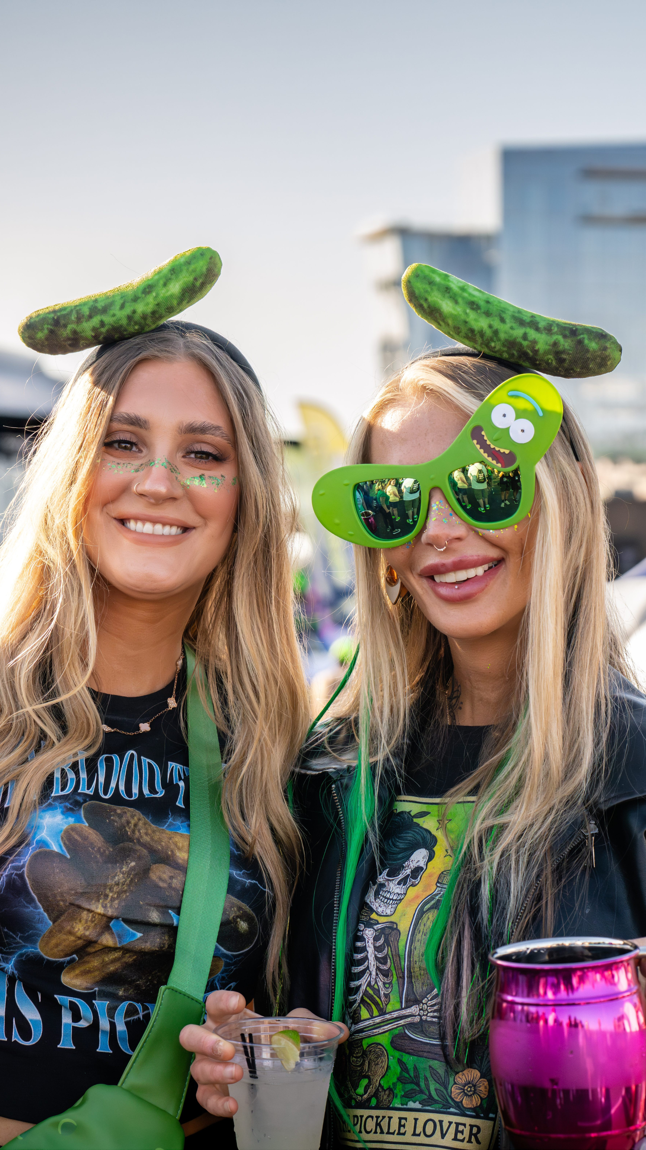 Dress up in pickle outfits