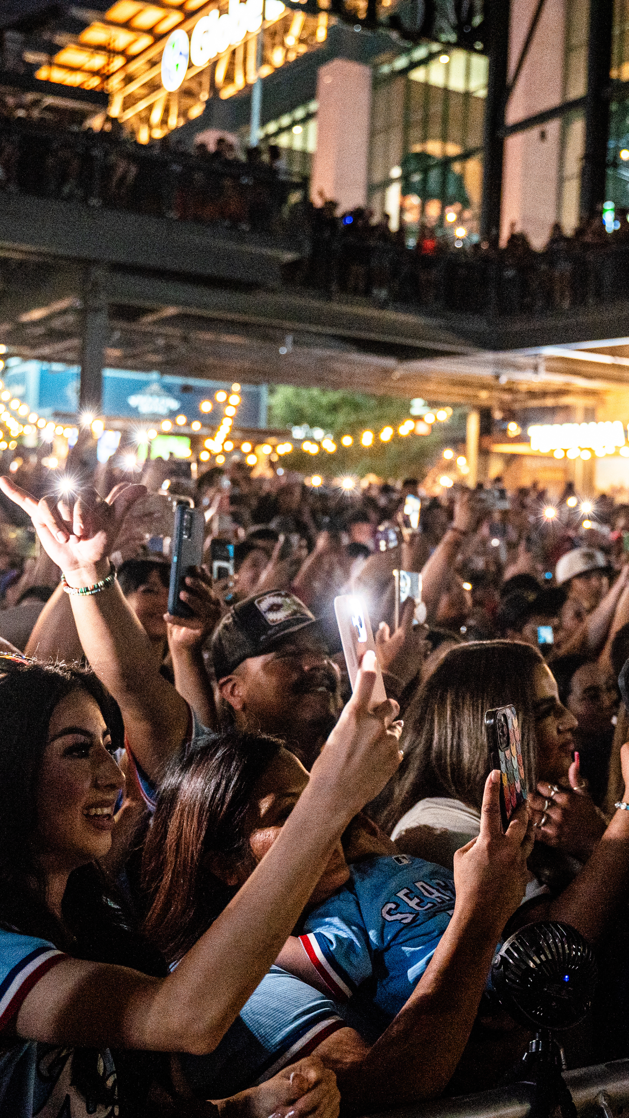 Fans in Arlington Backyard