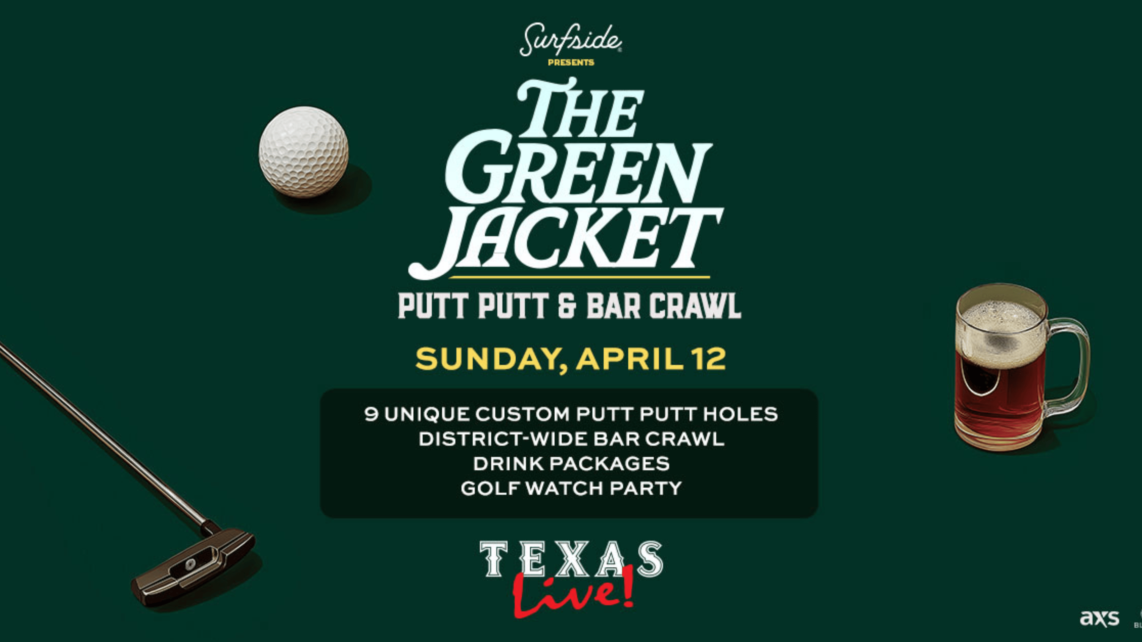 Green Jacket Bar Crawl 2026