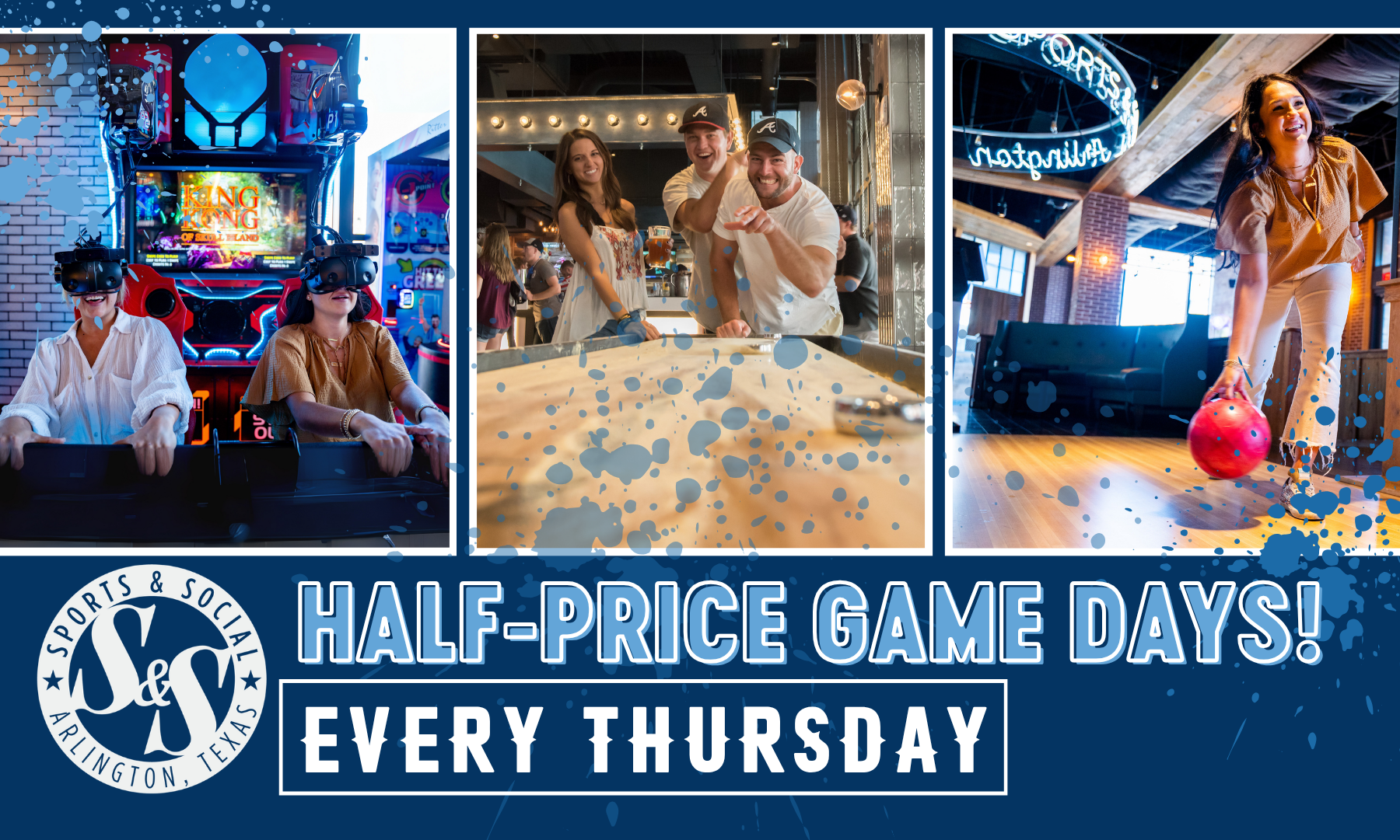 HALF-PRICED GAME DAYS!