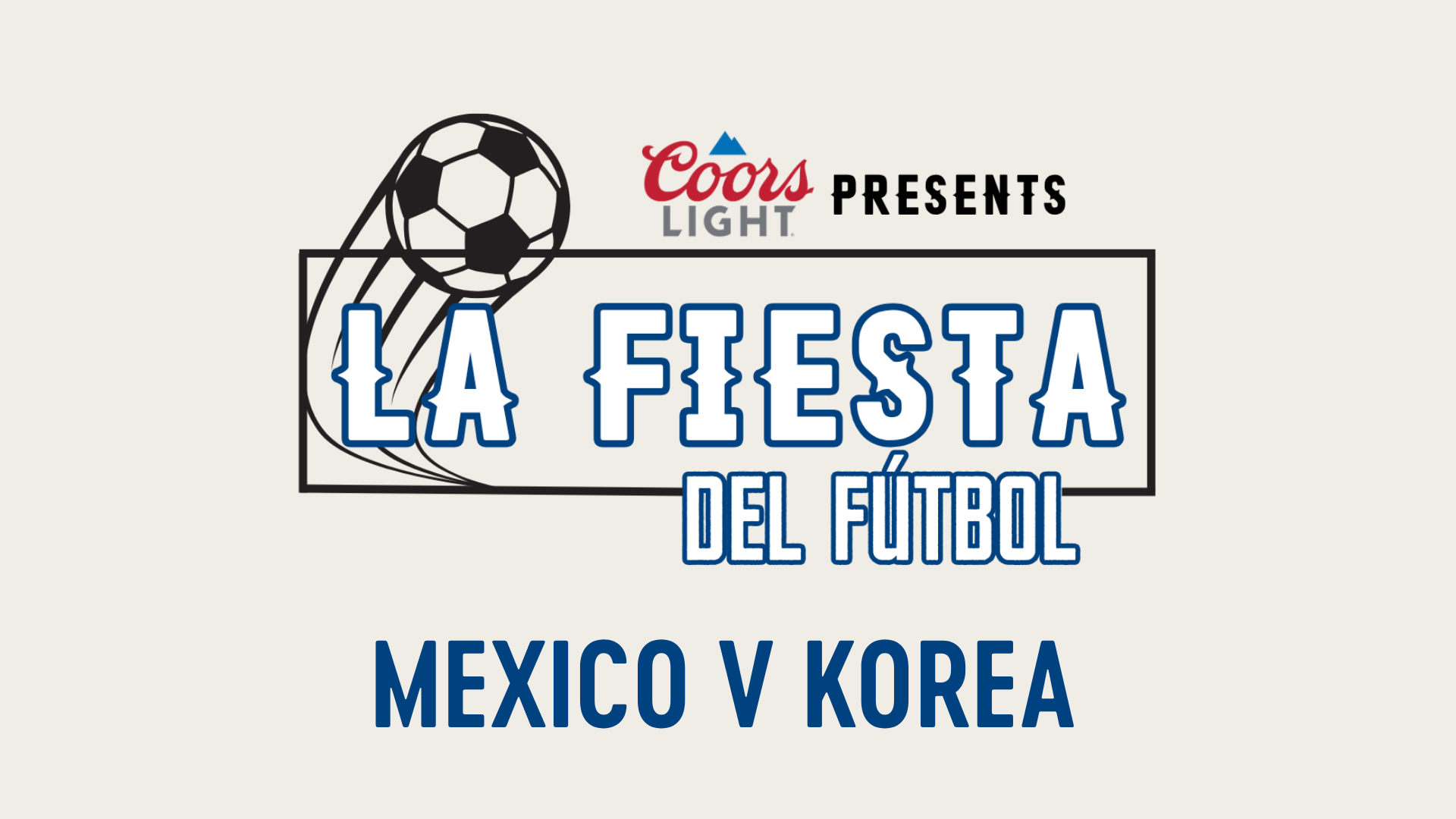Match Day Live Mexico v Korea