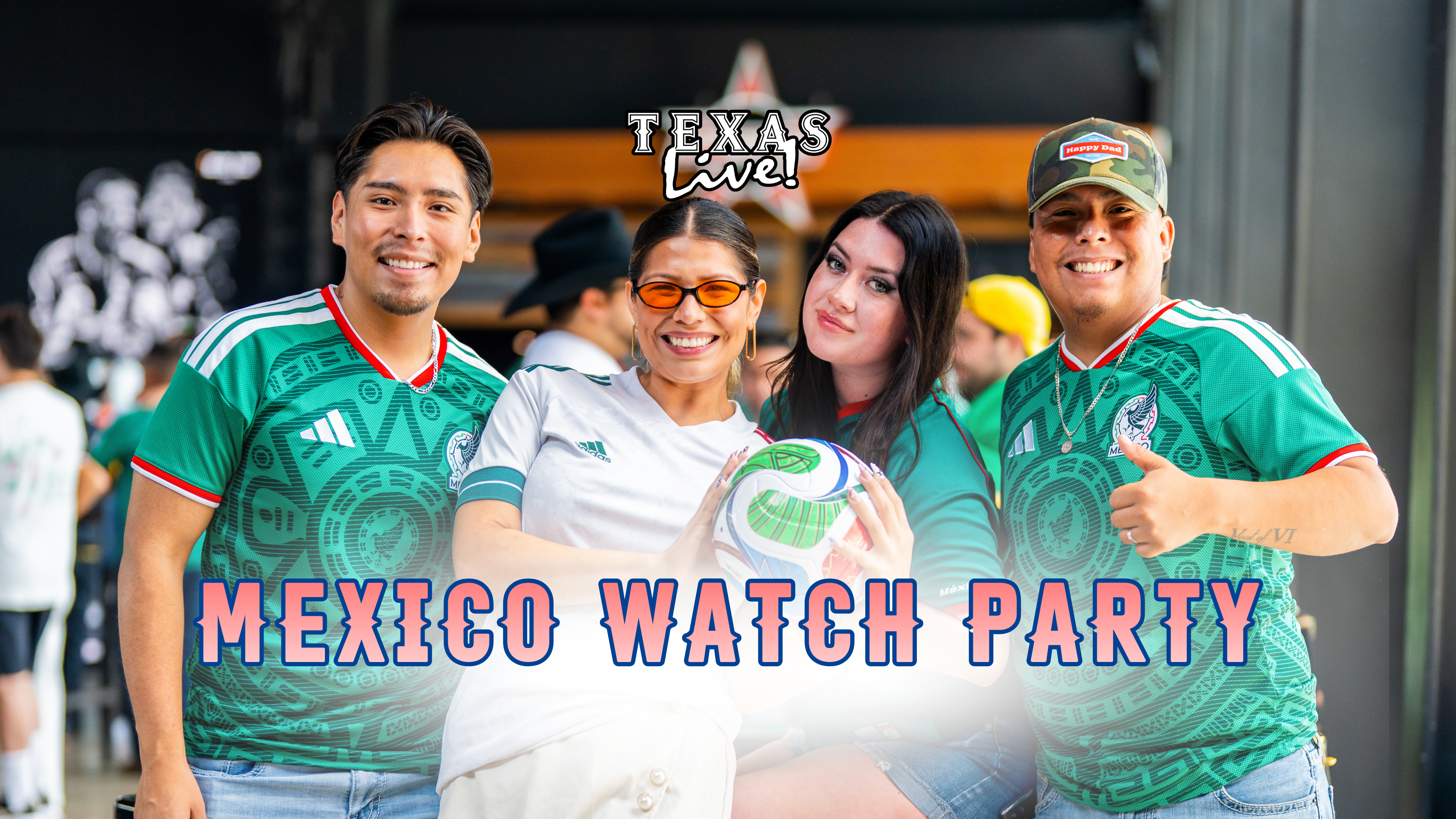 The 100 ft media wall at Texas Live! is the best place to catch Mexico soccer!