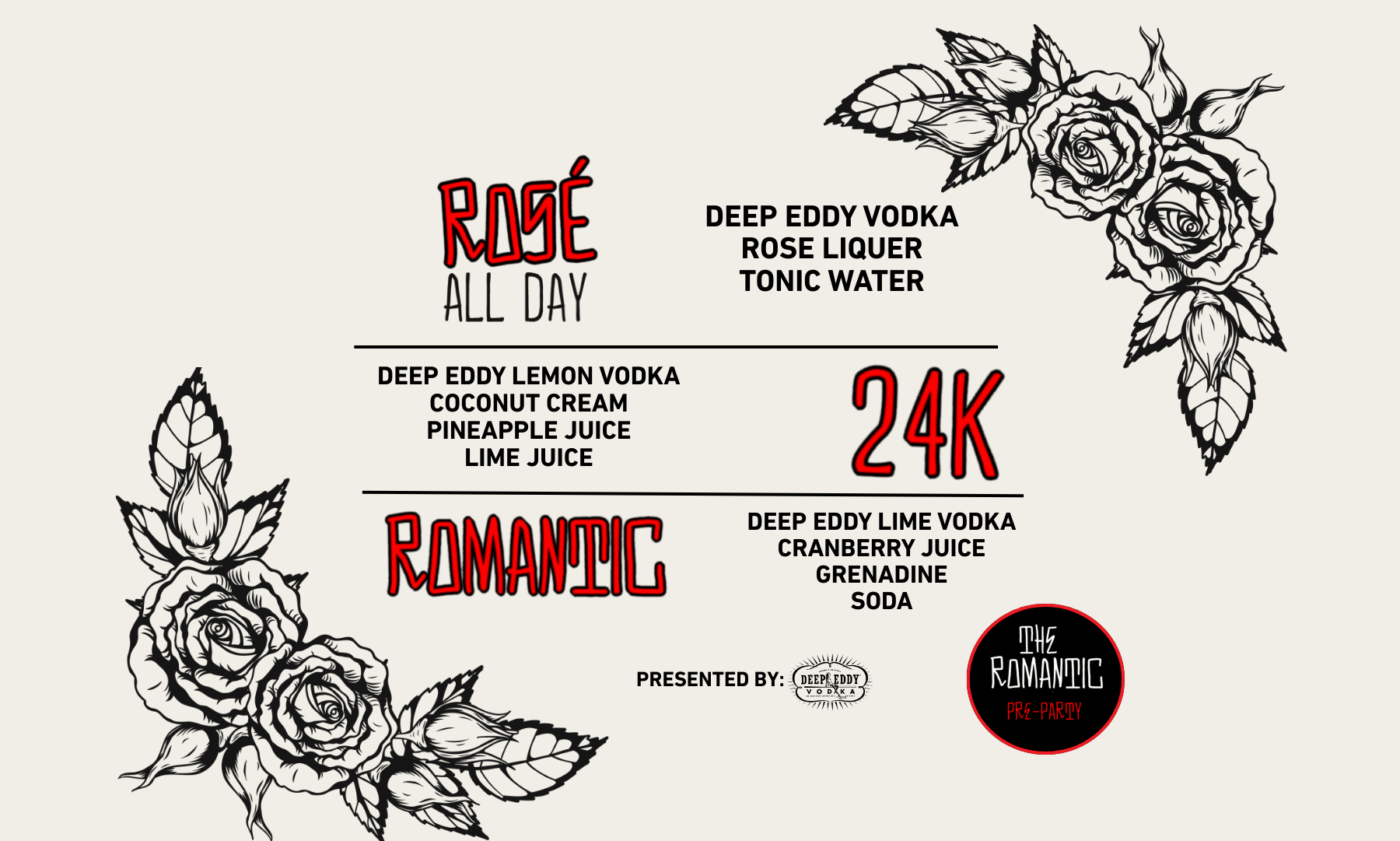 Romantic Party Drink Special