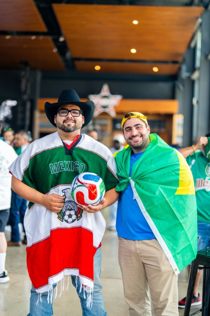 The 100 ft media wall at Texas Live! is the best place to catch Mexico soccer!