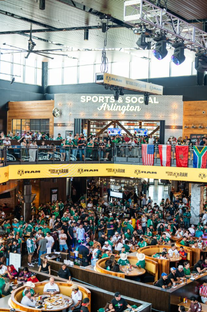 The 100 ft media wall at Texas Live! is the best place to catch Mexico soccer!