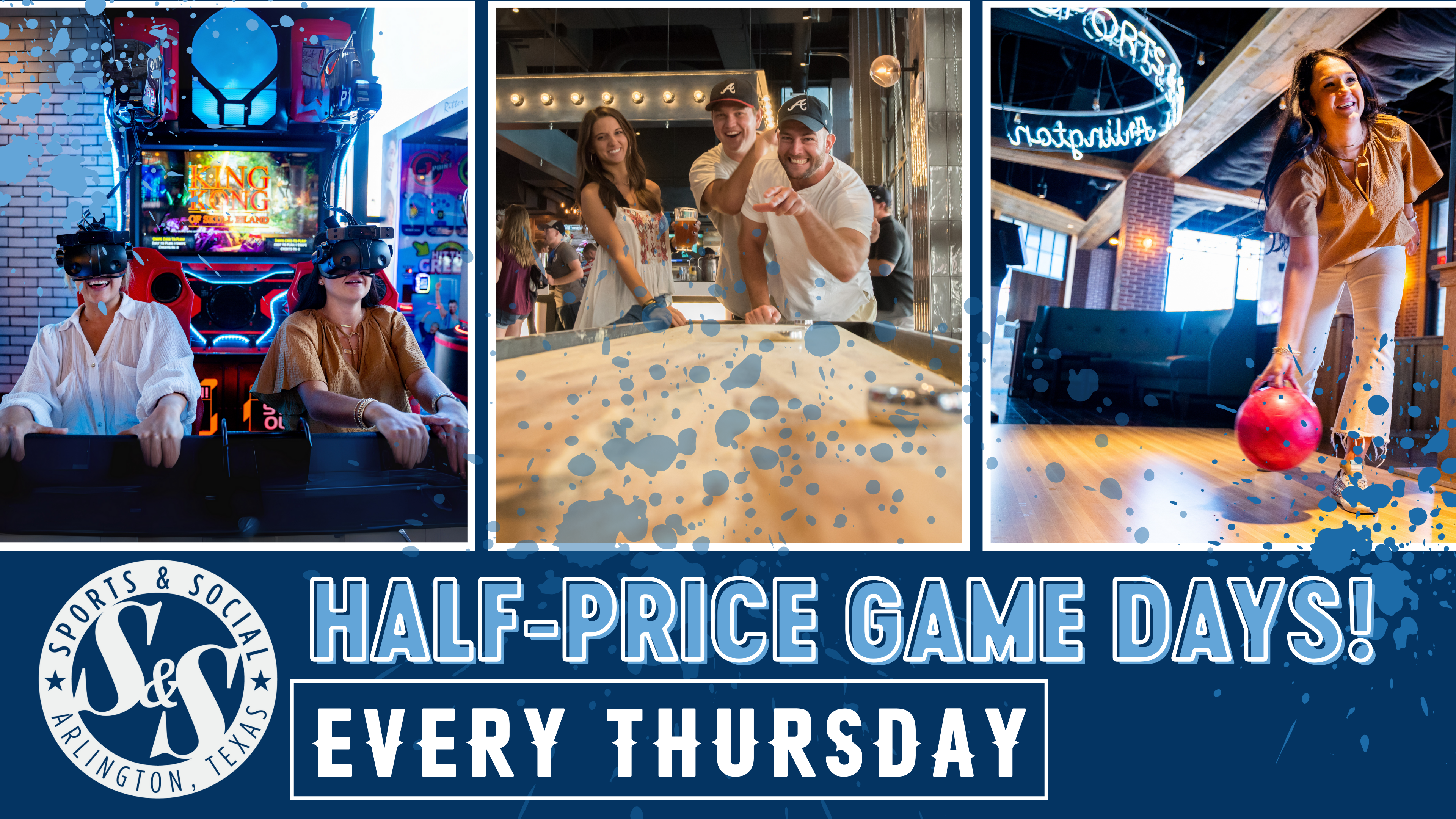 HALF-PRICED GAME DAYS!