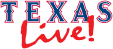 Texas Live! red and blue text logo