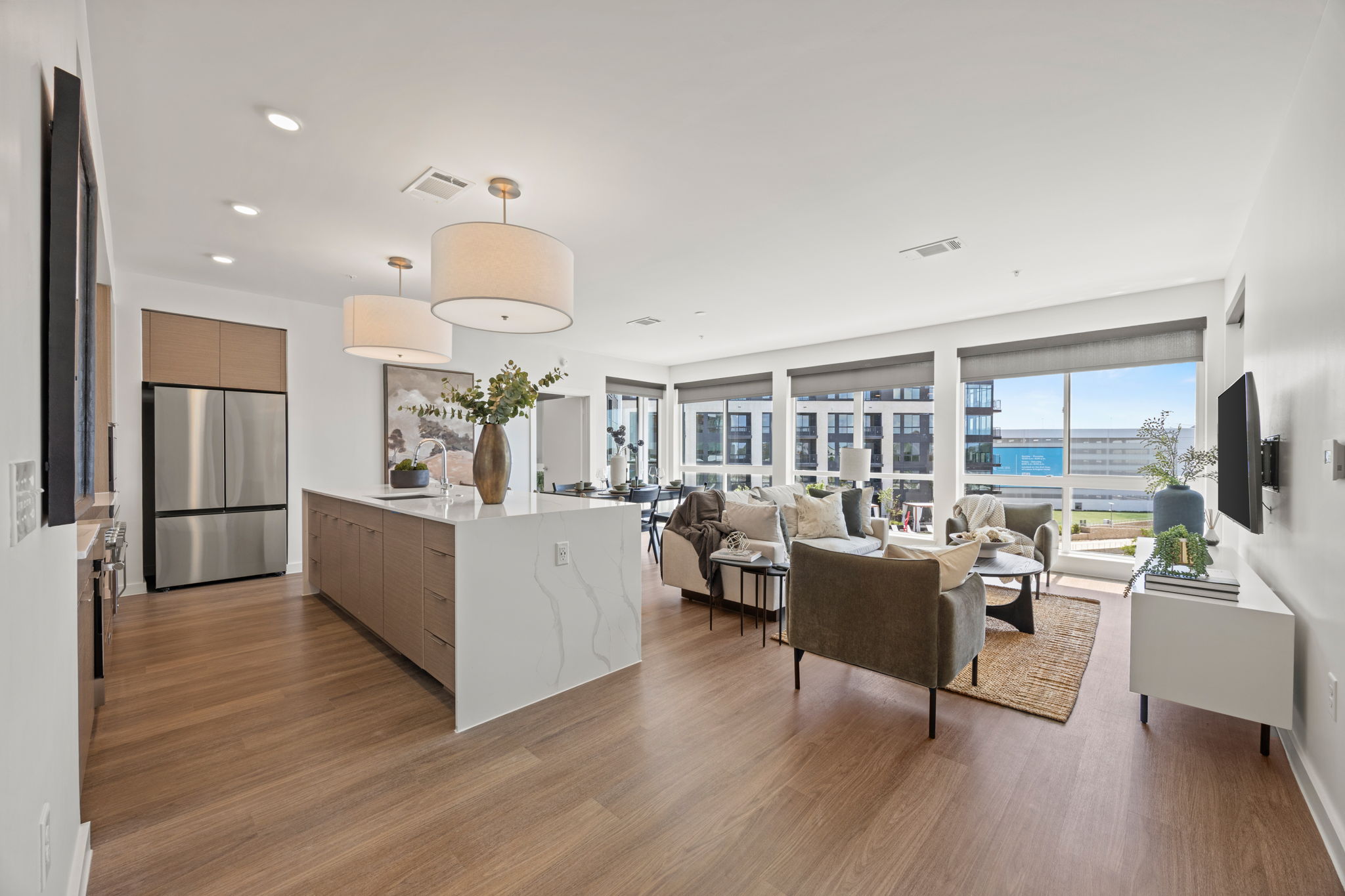 Penthouse living room at One Rangers Way