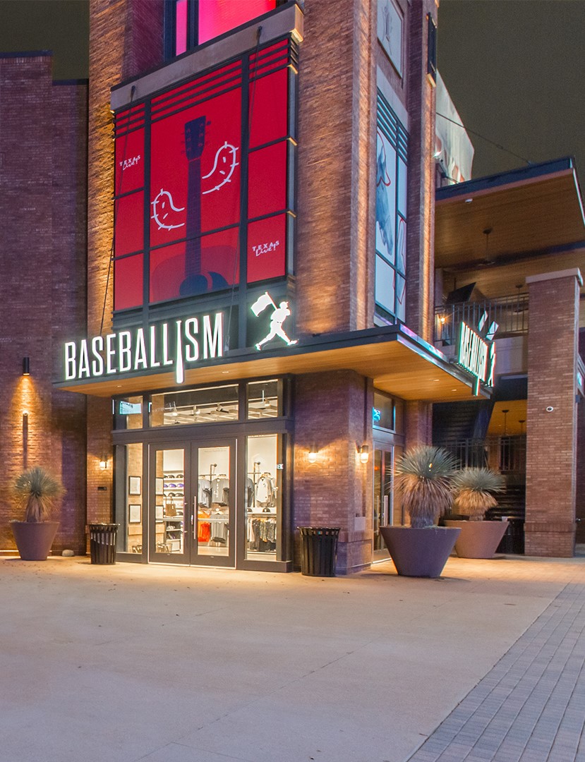 Baseballism store exterior entrance.