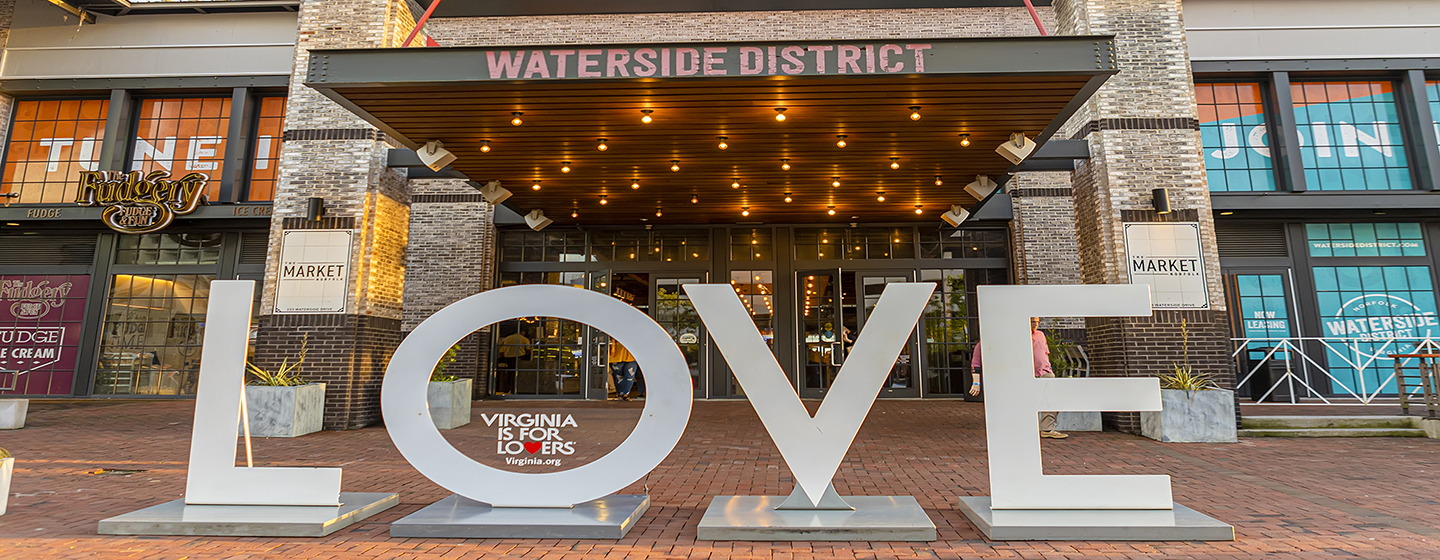 VA Tourism LOVEWorks at Waterside District