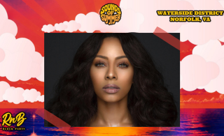 RnB Block Party Sounds Of Summer graphic featuring Keri Hilson