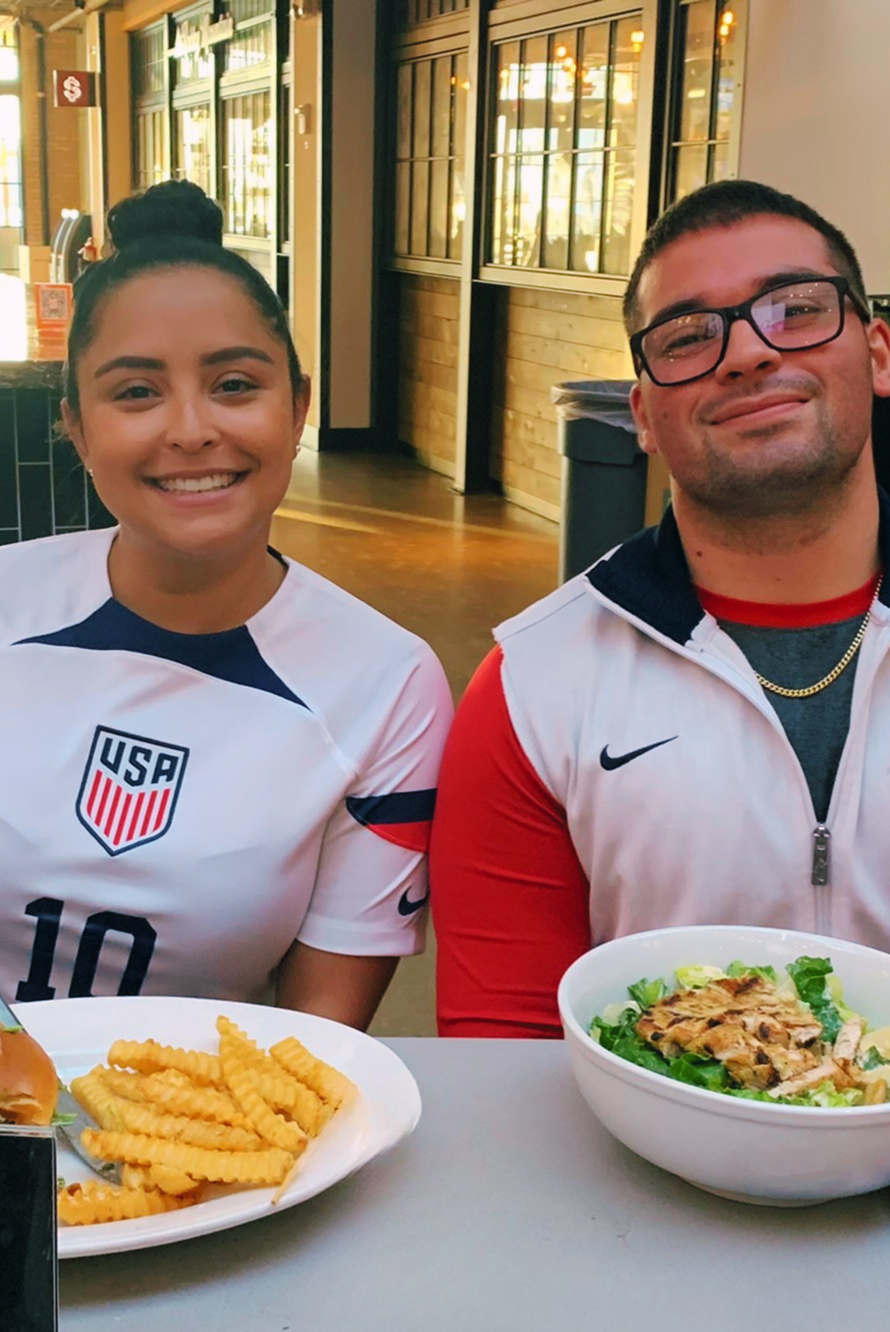 World Cup Soccer Series Futbol Watch Party Food and Couple