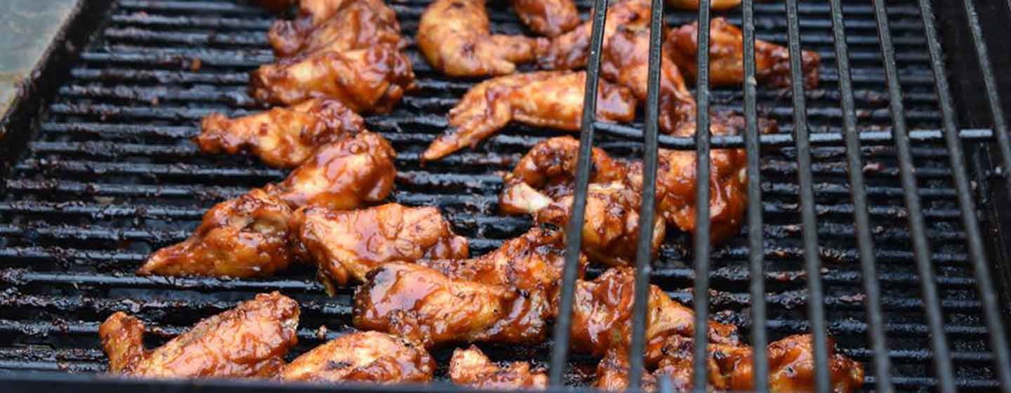 Chicken Wings on Grill