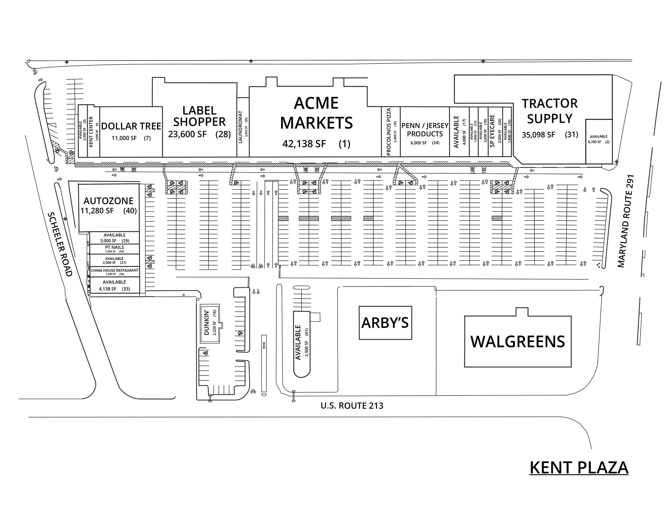 Kent Plaza site plan