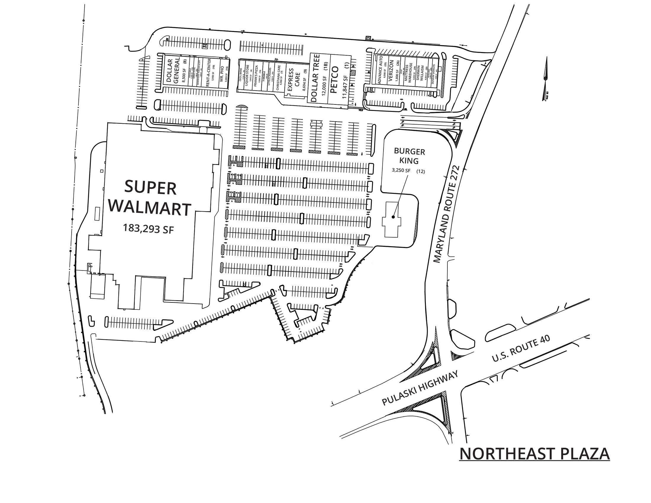Northeast Plaza site plan 