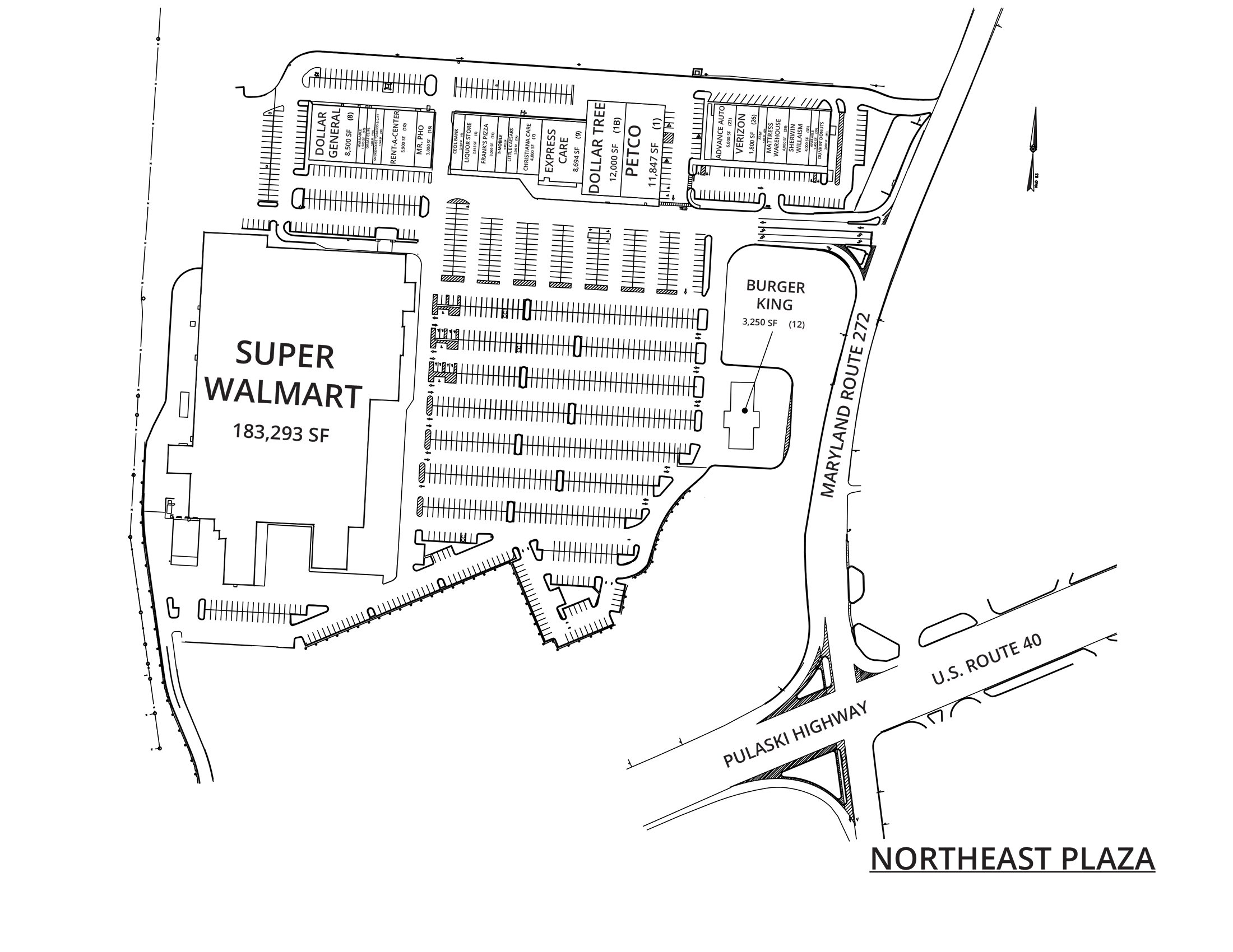 Northeast Plaza site plan