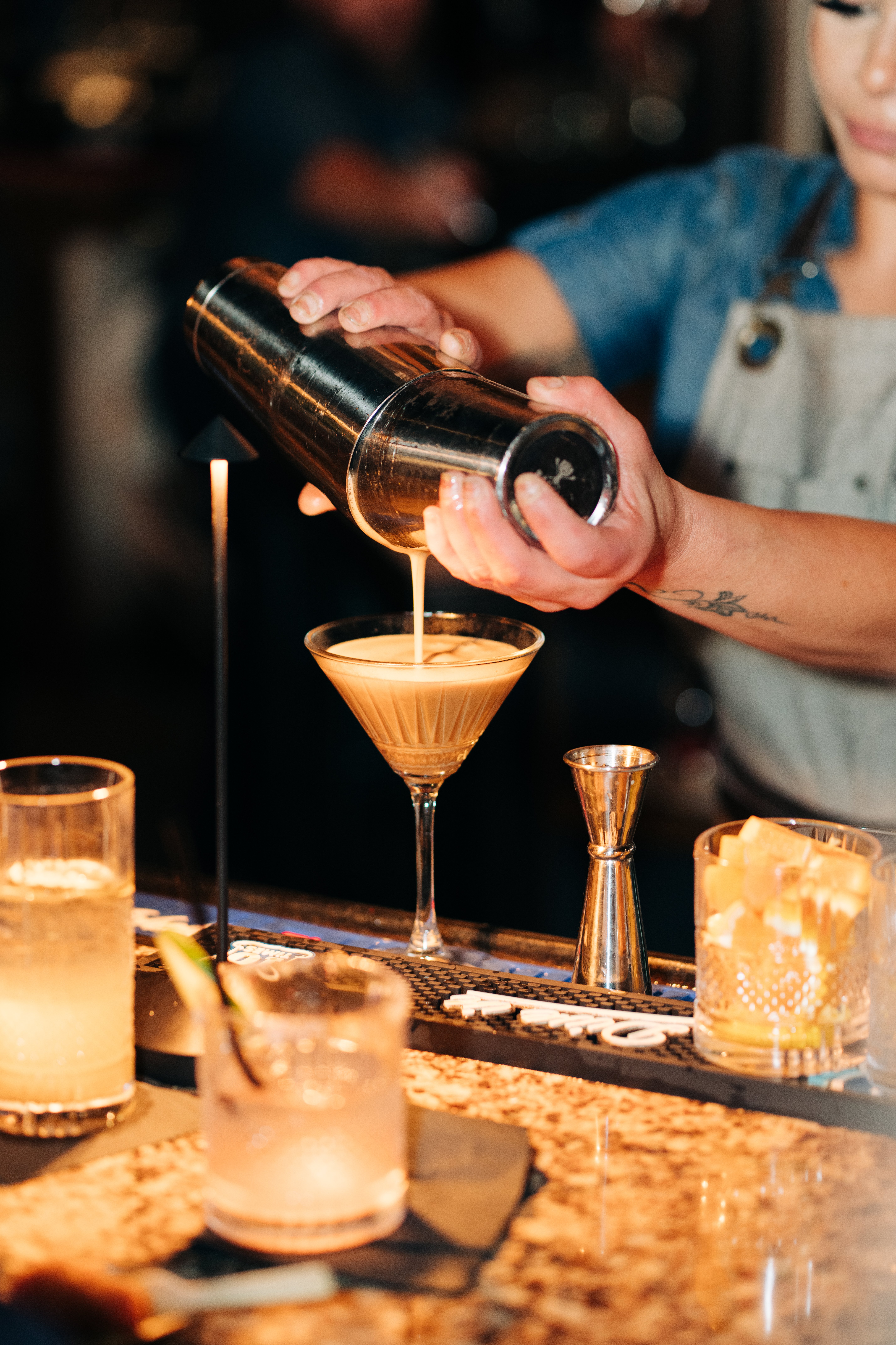 drink being poured