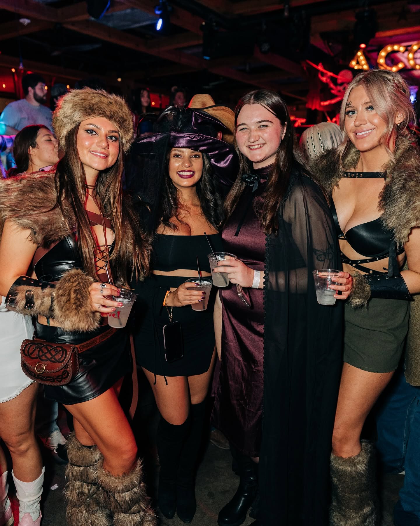 Girls ready for Halloween