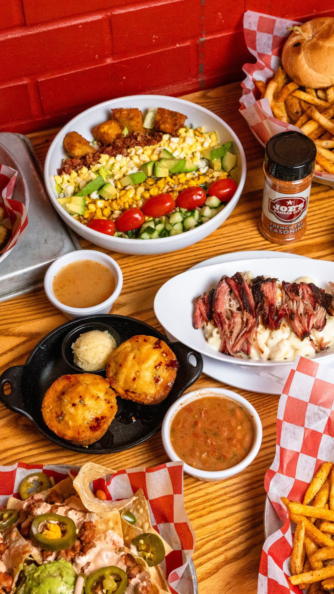 Various menu items