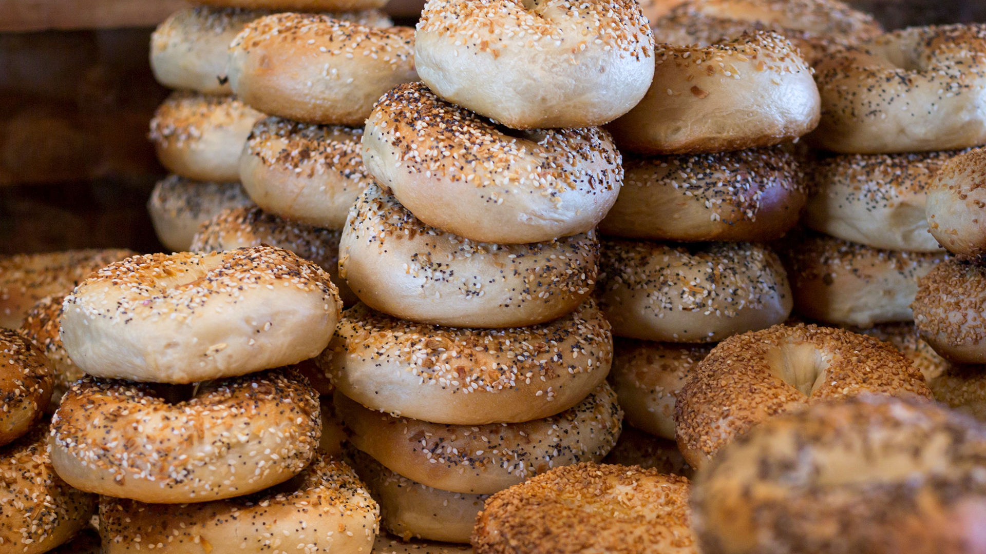 Mesuggahs - stacks of bagels