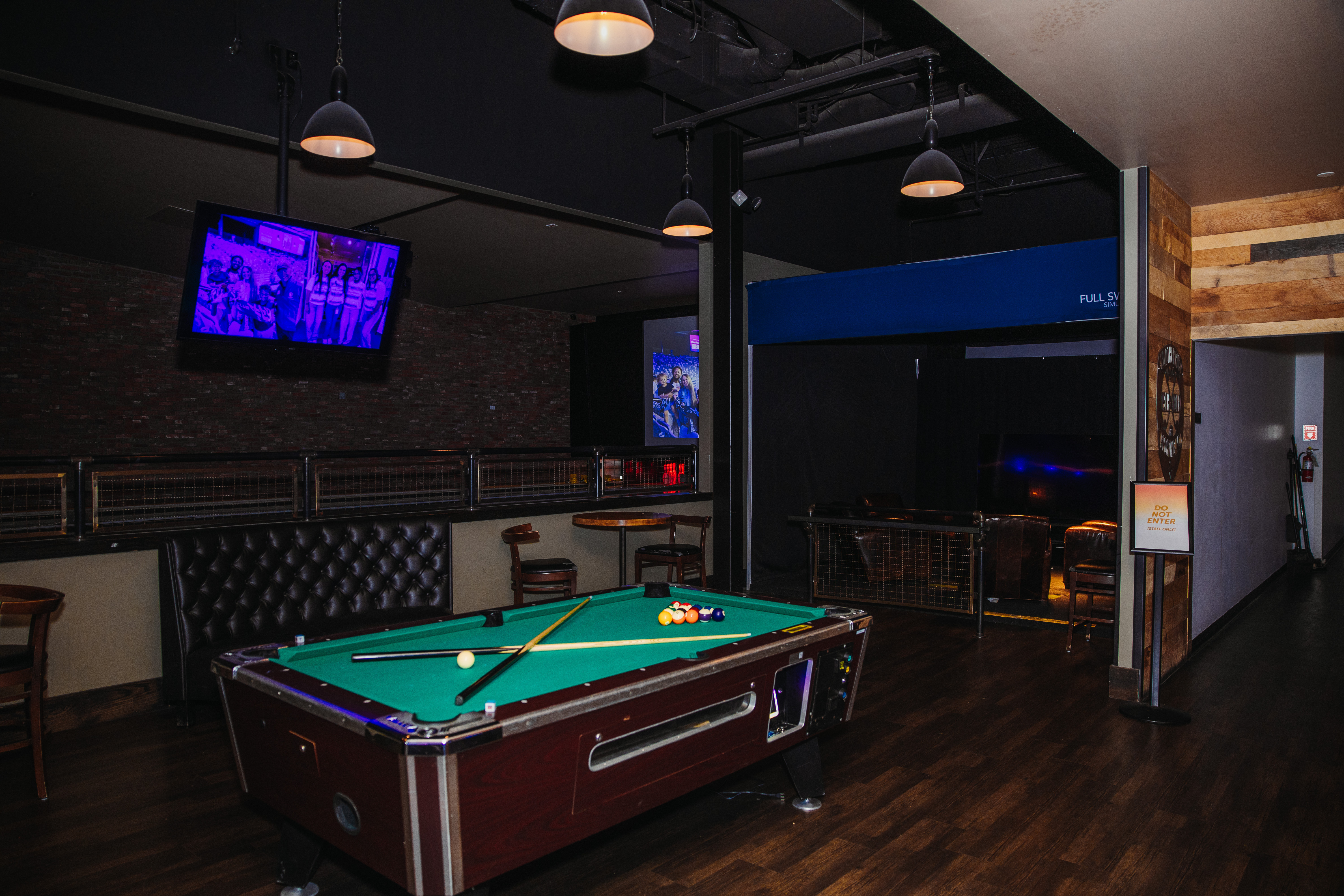 Pool table at No Other Pub