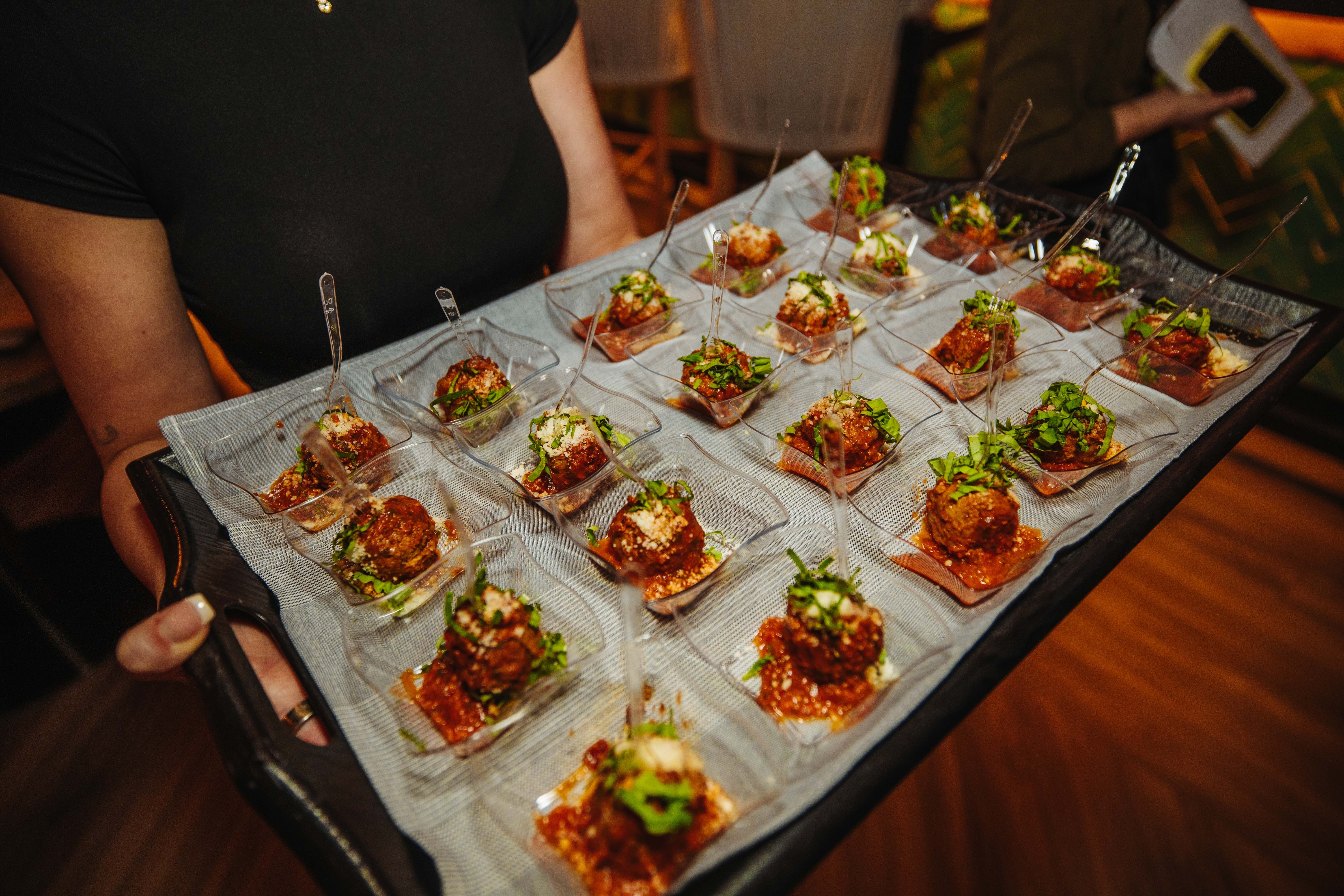 Private event food packages at Palm Tree Club KC.