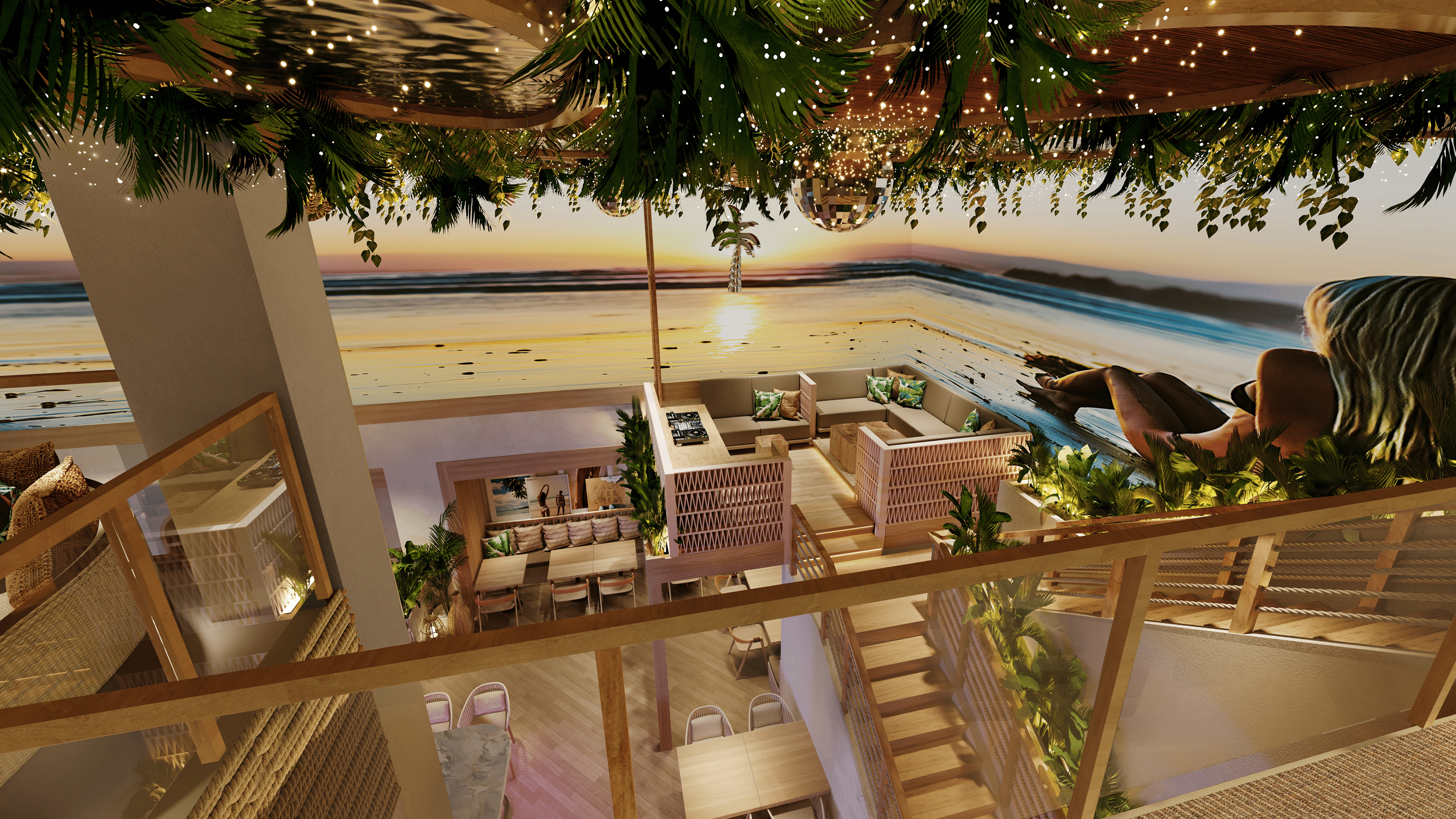 Palm Tree Club Kansas City DJ Booth Rendering