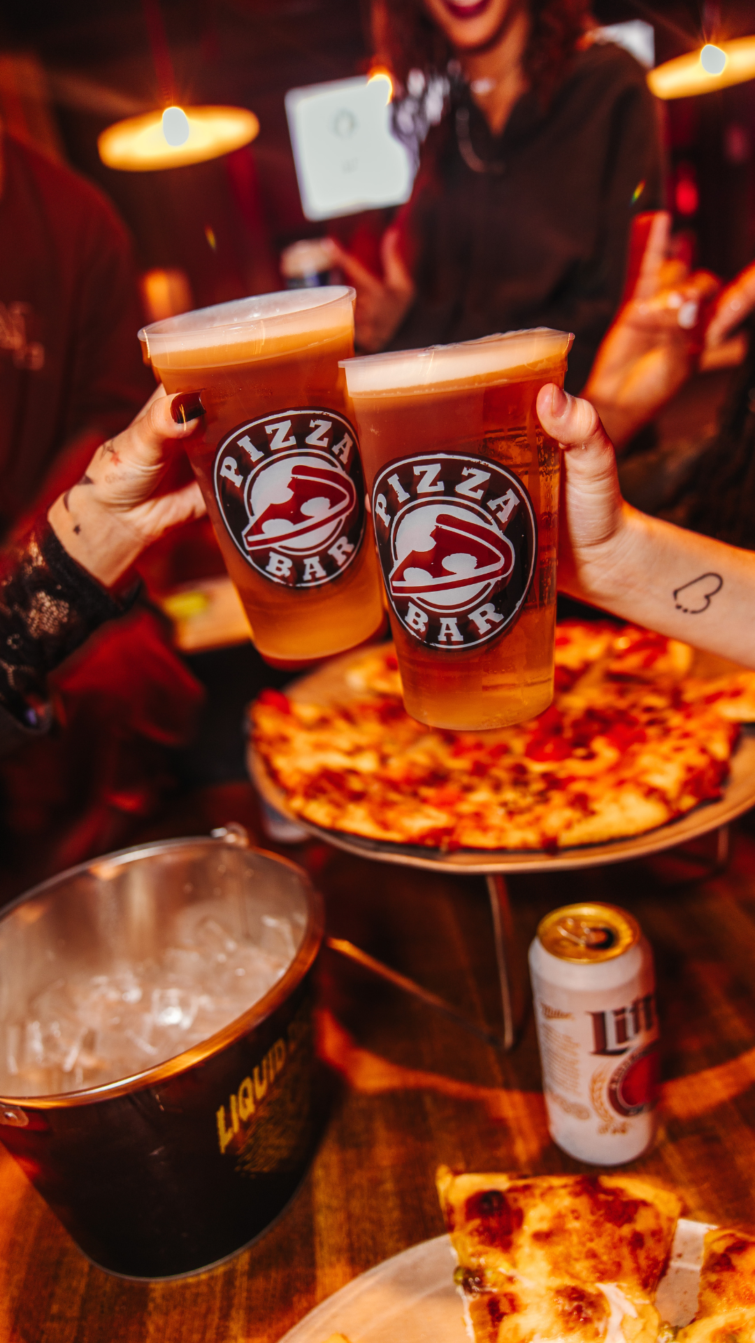 Cheering two beers