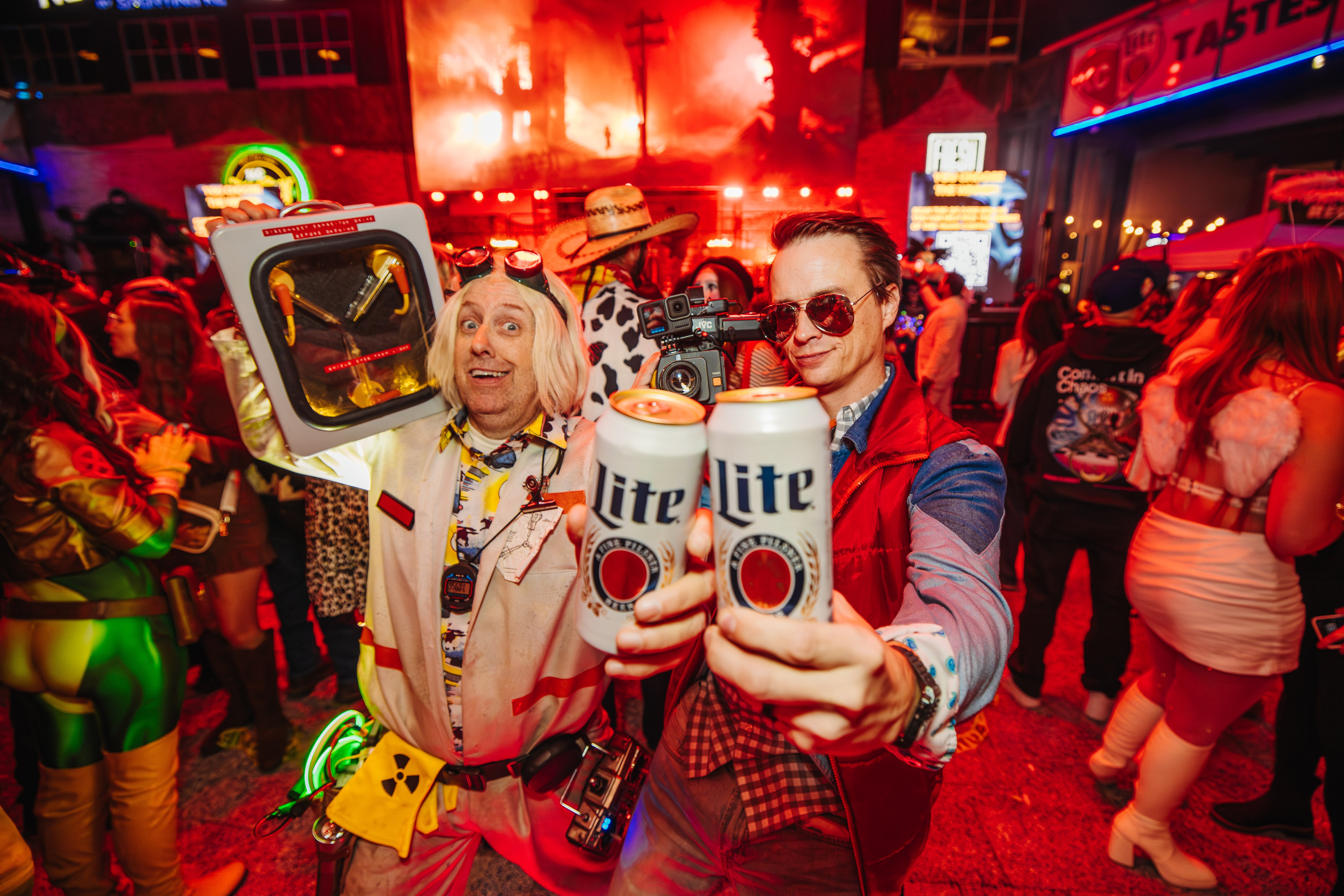 Fans in costume