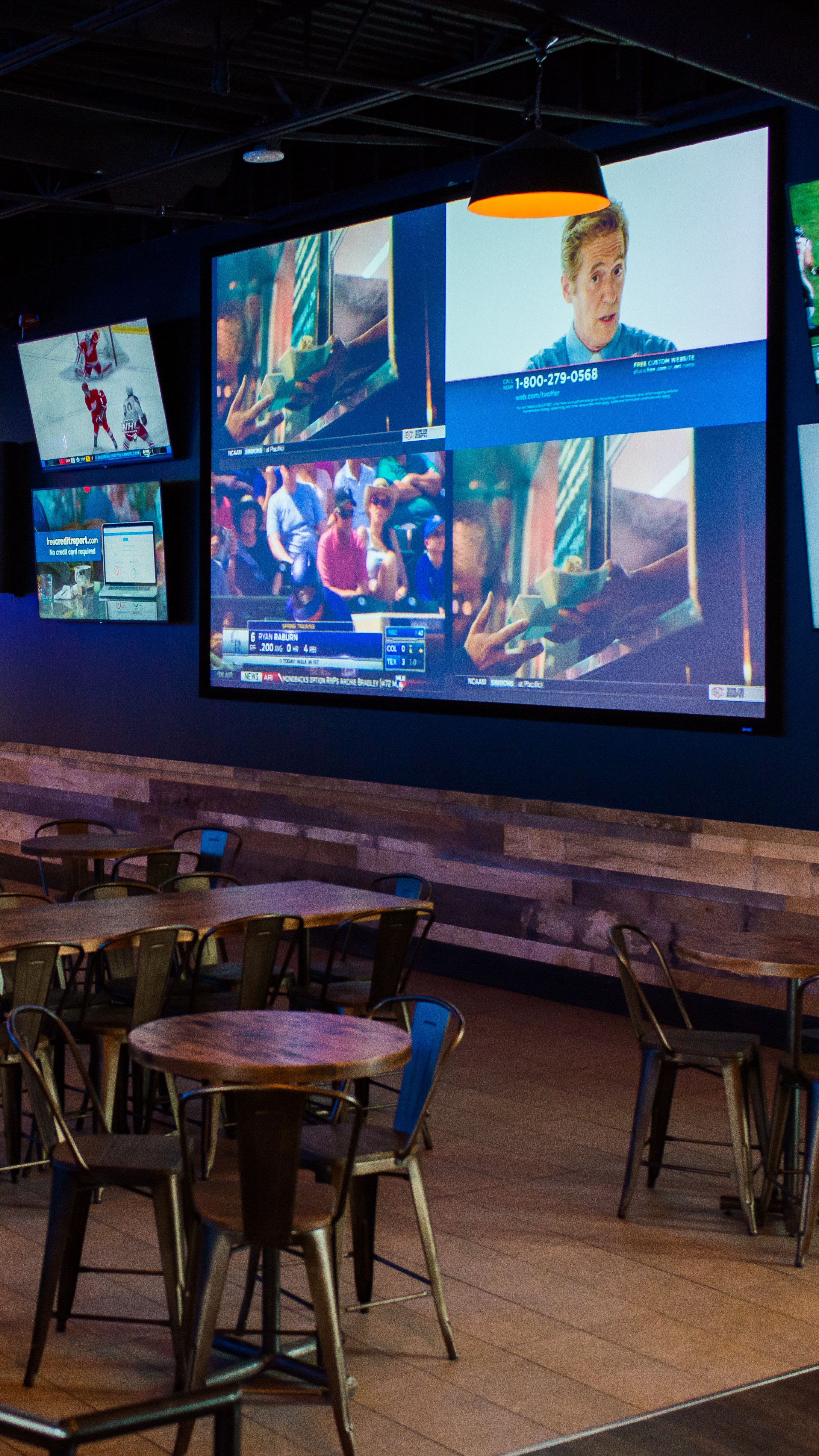 TV screen at No Other Pub