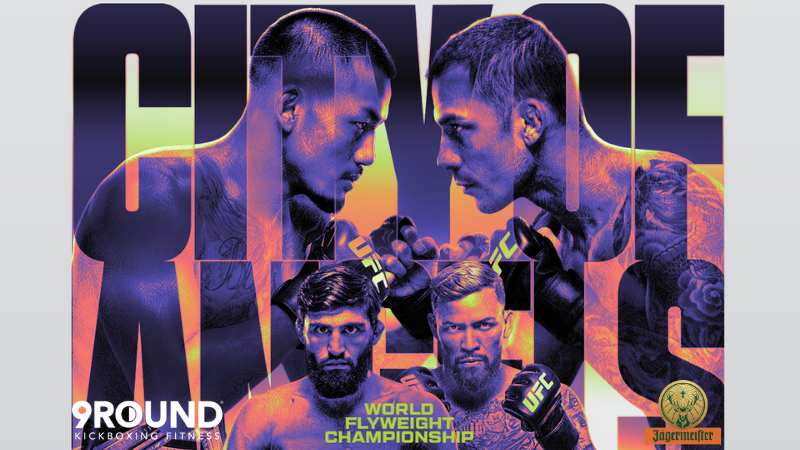 Four fighters on a flyer for UFC 331