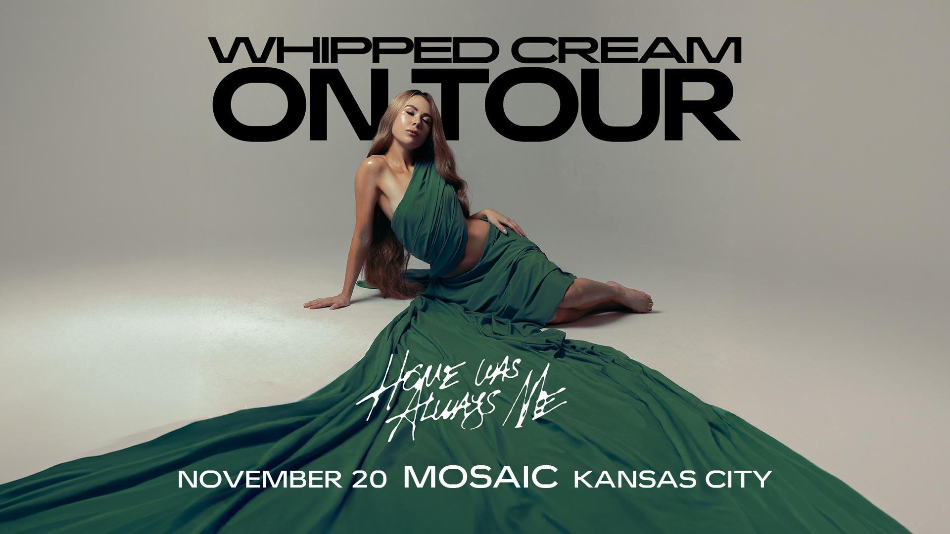 Whipped Cream Tour Artwork, green dress