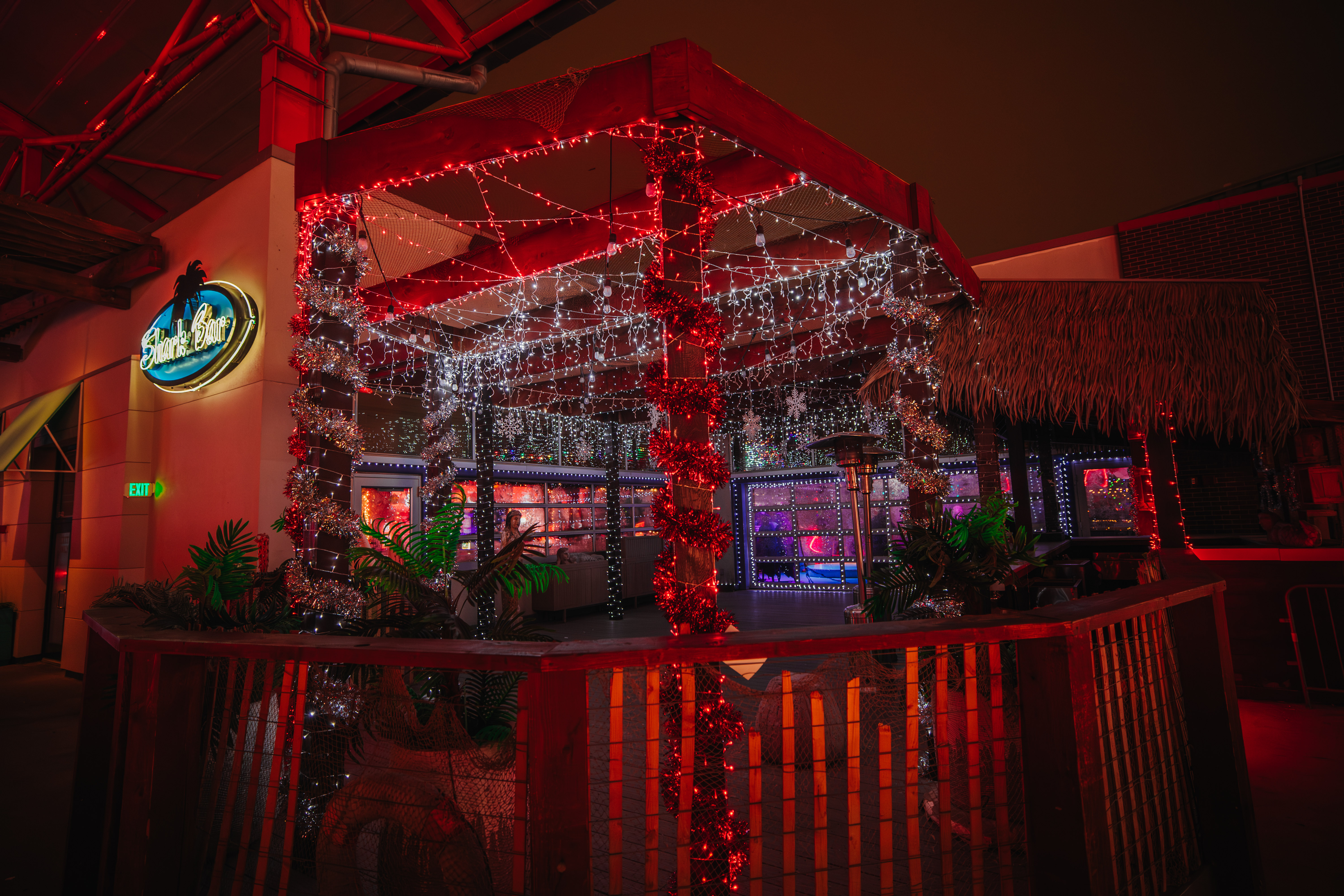 Tinsel Tavern Holiday Pop-Up Bar at Kansas City Live! Heated Patio