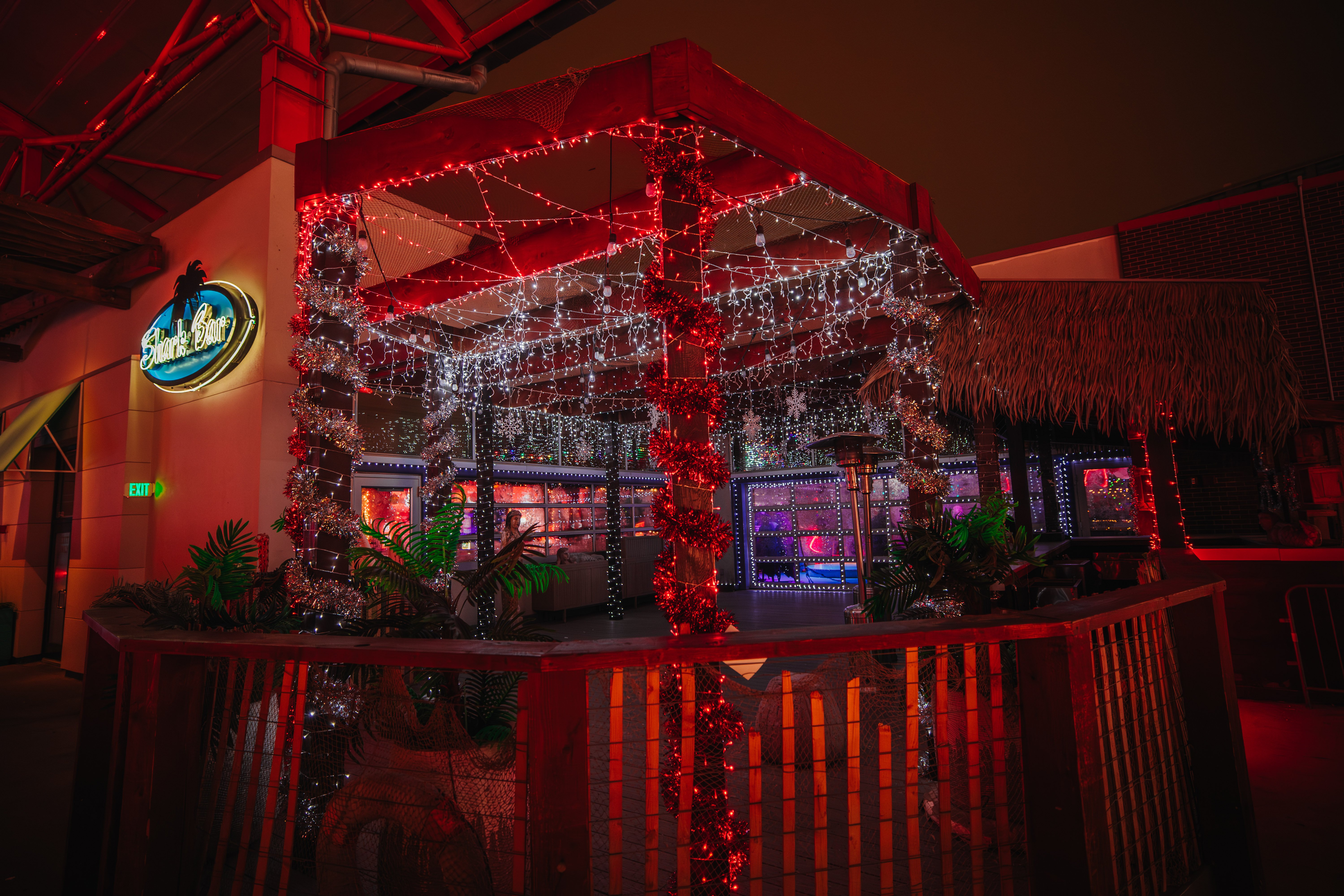 Tinsel Tavern Holiday Pop-Up Bar at Kansas City Live! Heated Patio