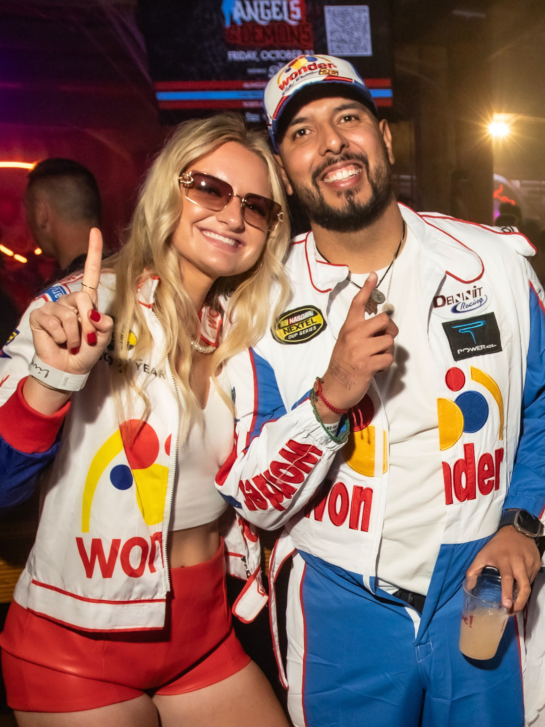 Guests wearing Racing attire