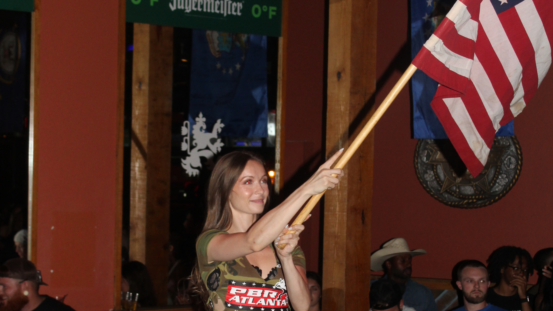 PBR Buckle Bunny doing a Patriotic Freedom Friday Salute