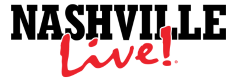 Nashville Live! black and red stacked text logo