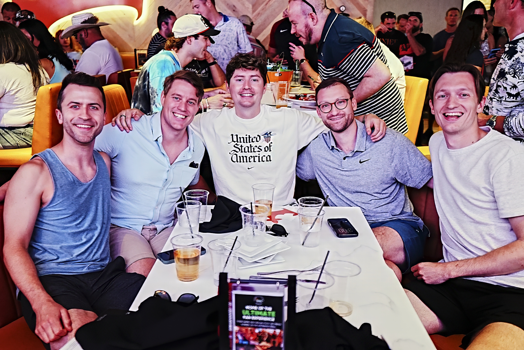 Group of Friends Watching World Soccer