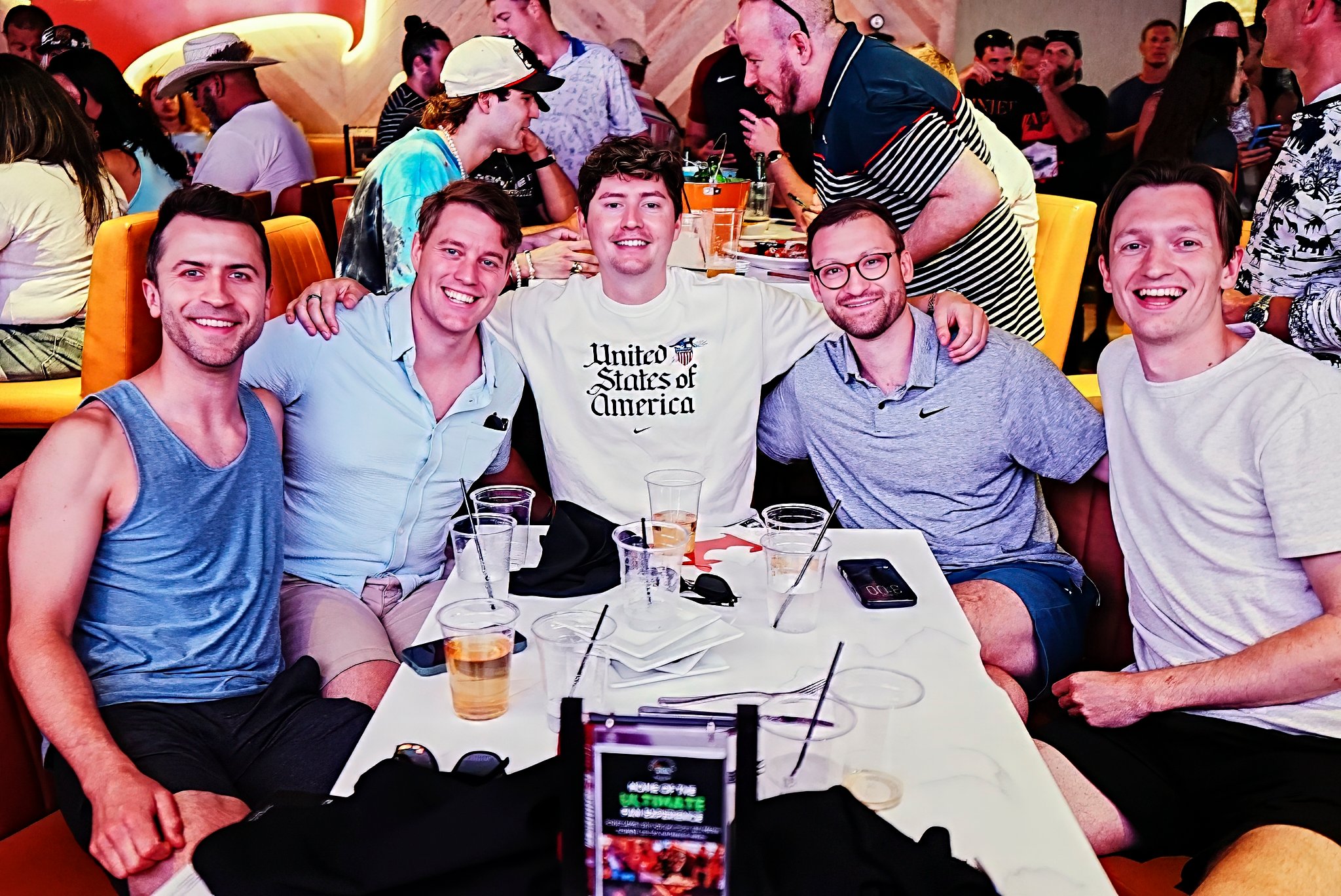 Group of Friends Watching World Soccer