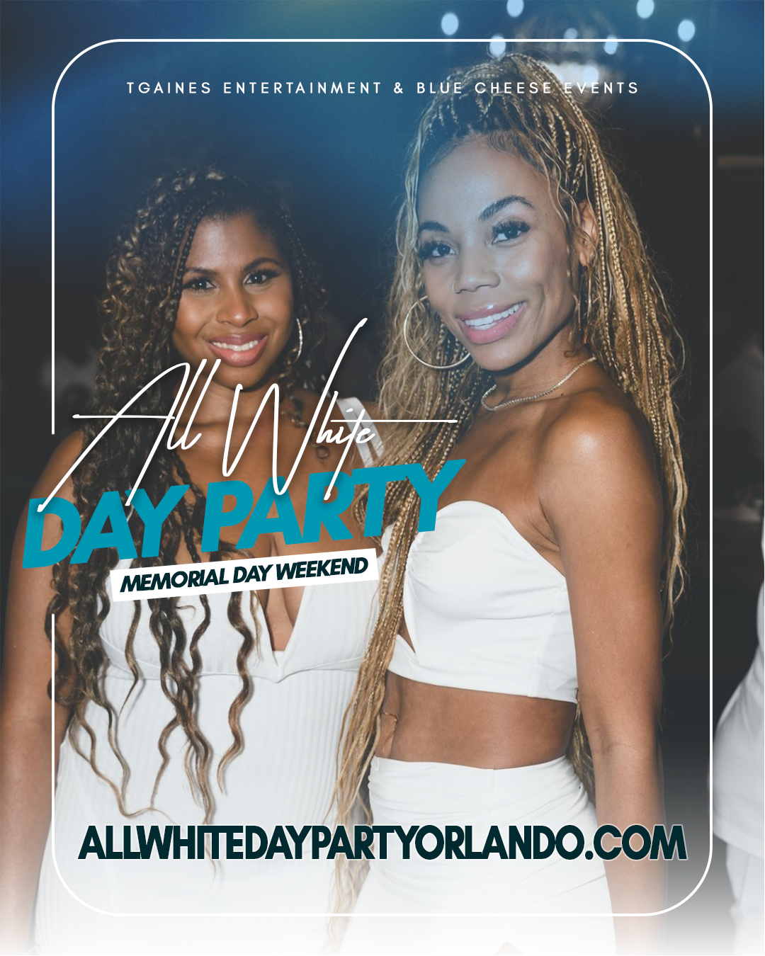 Celebrate Memorial Day Weekend at The All White Day Party inside Live! at The Pointe Orlando featuring multiple venues, DJs, Afrobeats, hip-hop, and VIP experiences.